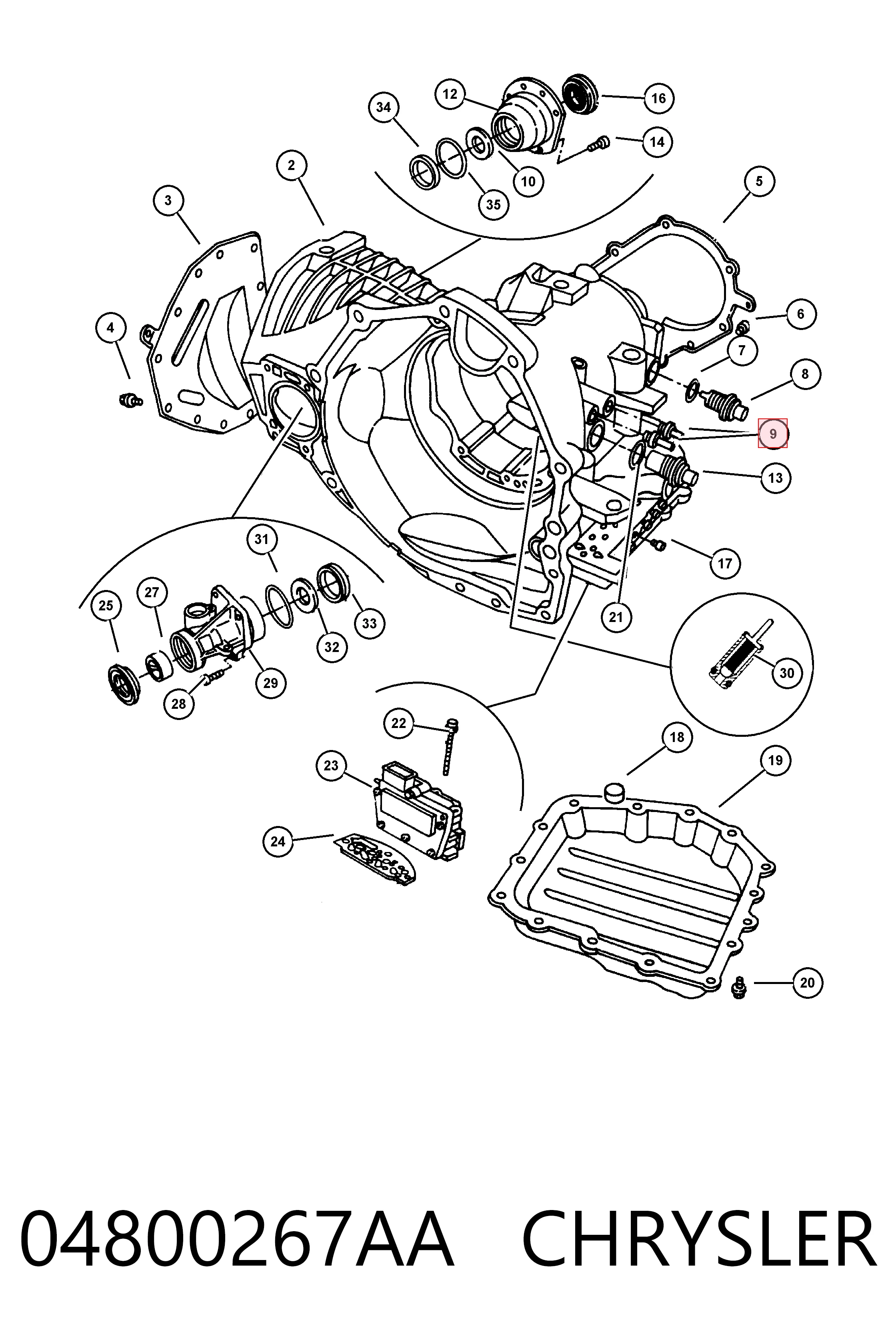 04800267AA Chrysler Radiador de aire acondicionado