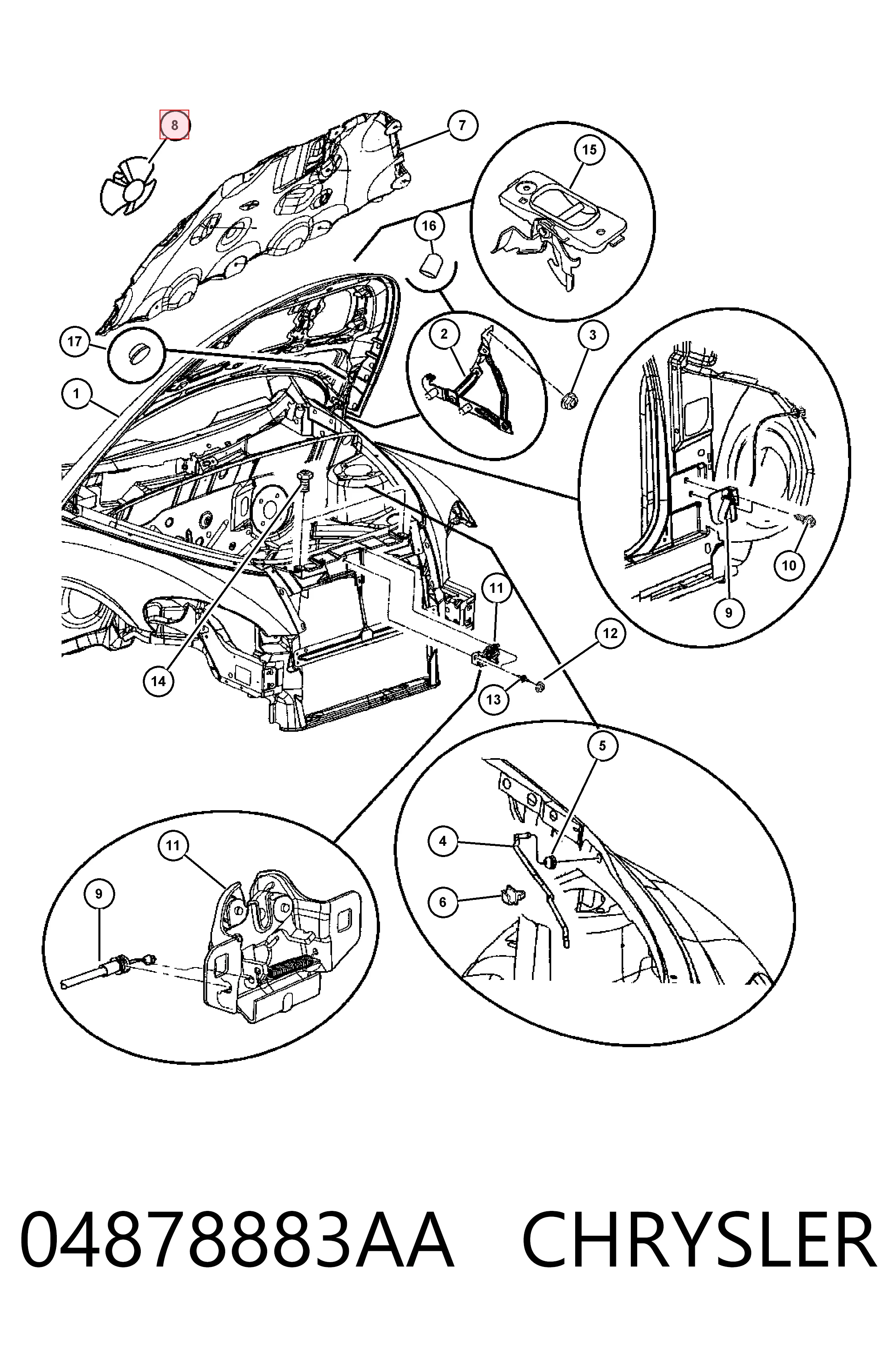 04878883AA Chrysler