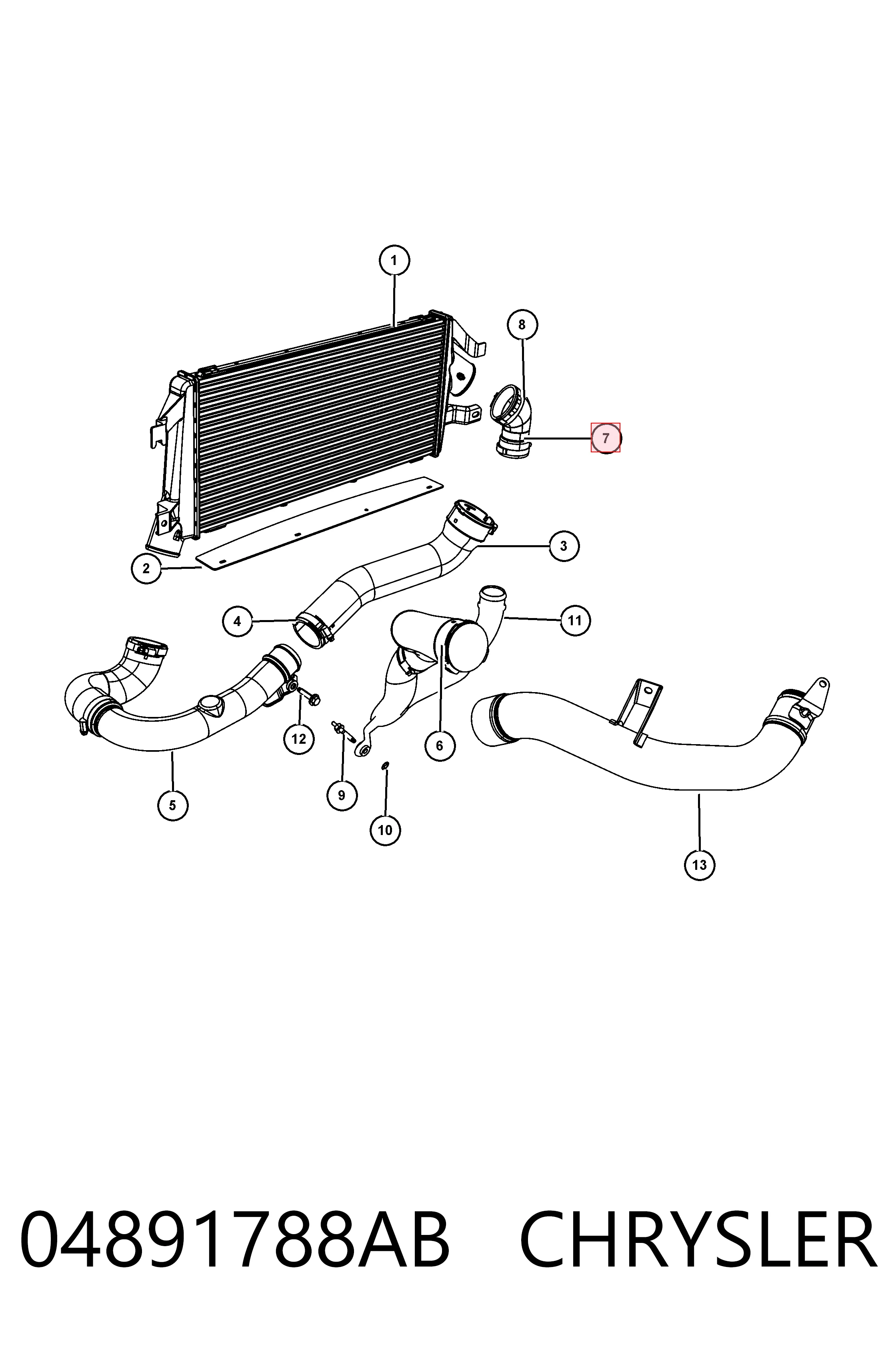 K04891788AB Fiat/Alfa/Lancia 