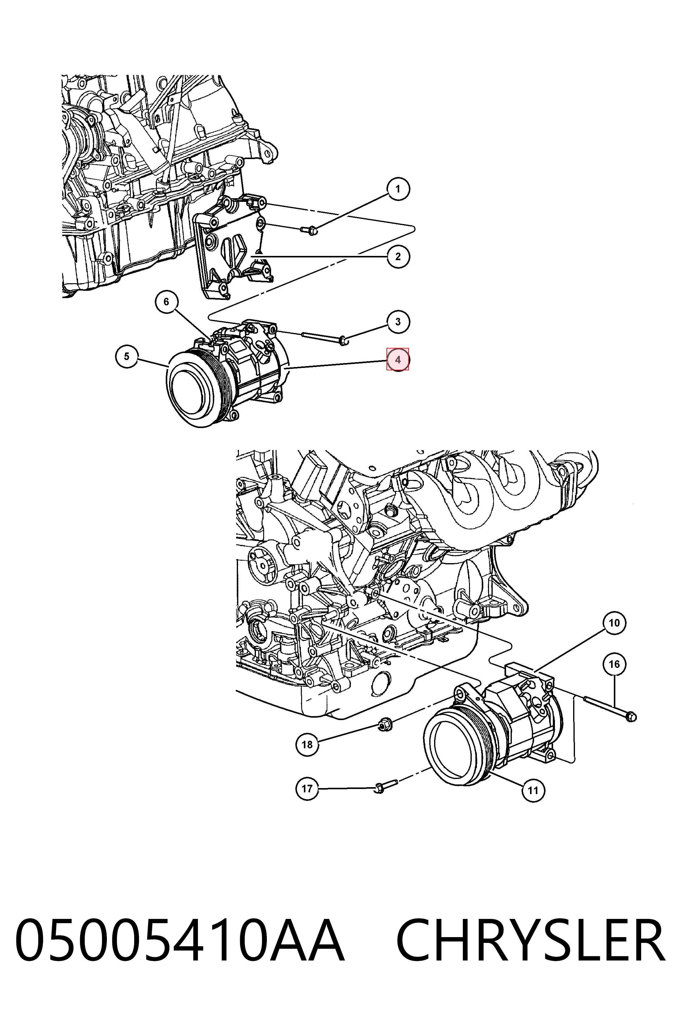 R5005498AF Mitsubishi Compresor climatizador