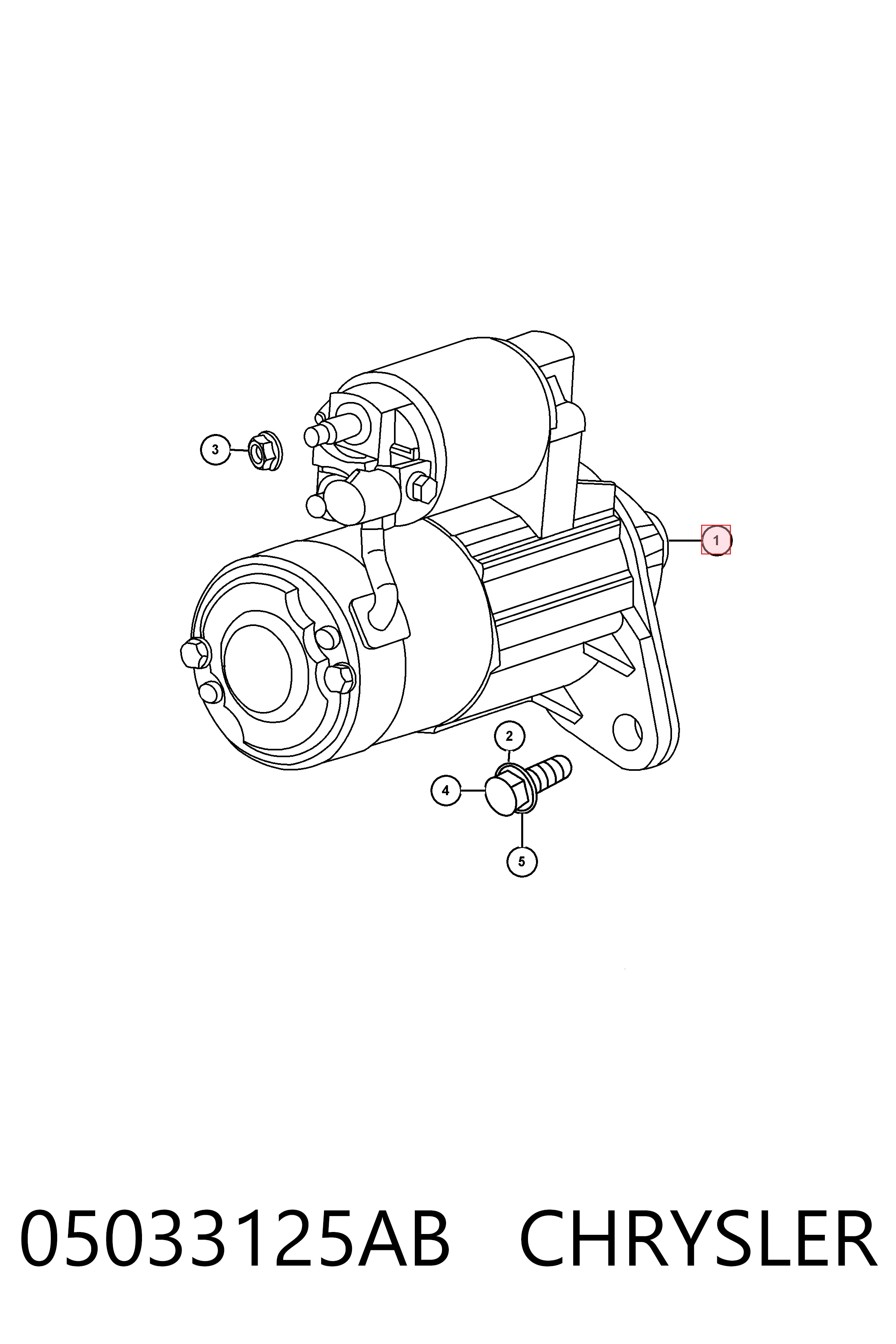 Comprar K05033125AB Fiat/Alfa/Lancia Motores de arranque