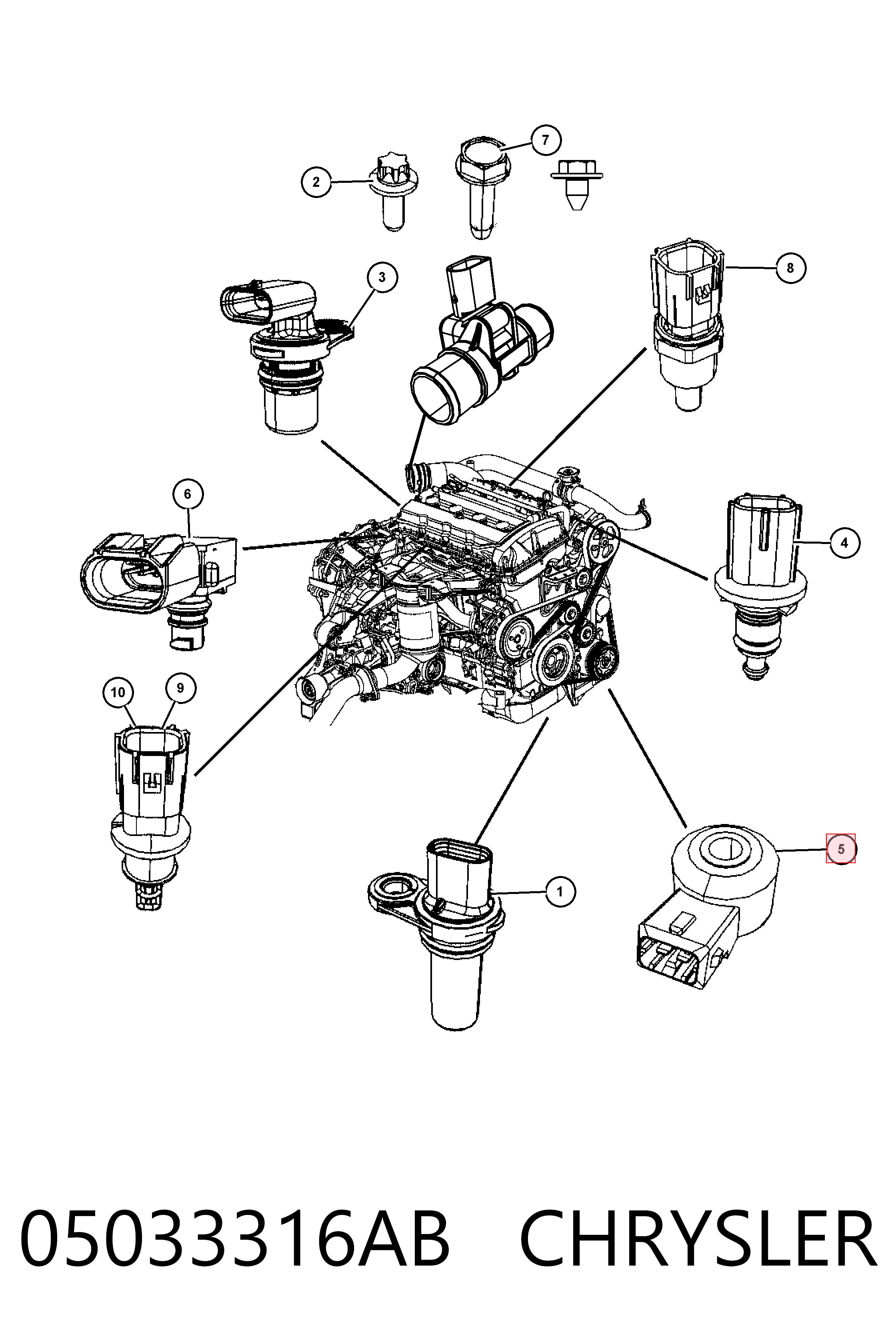 Sensor de picado Jeep Patriot 