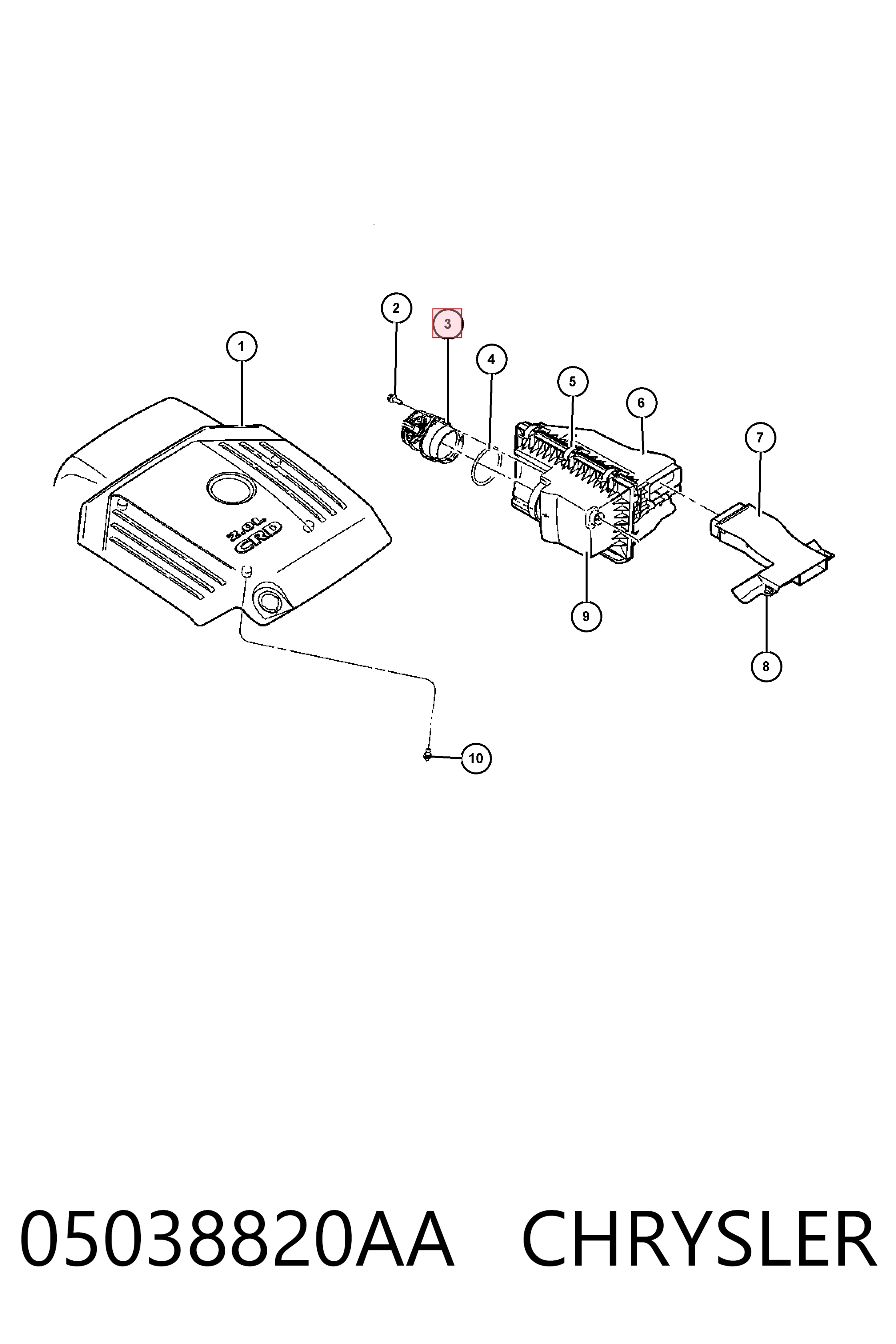 Sensor de flujo de aire para Jeep Patriot  