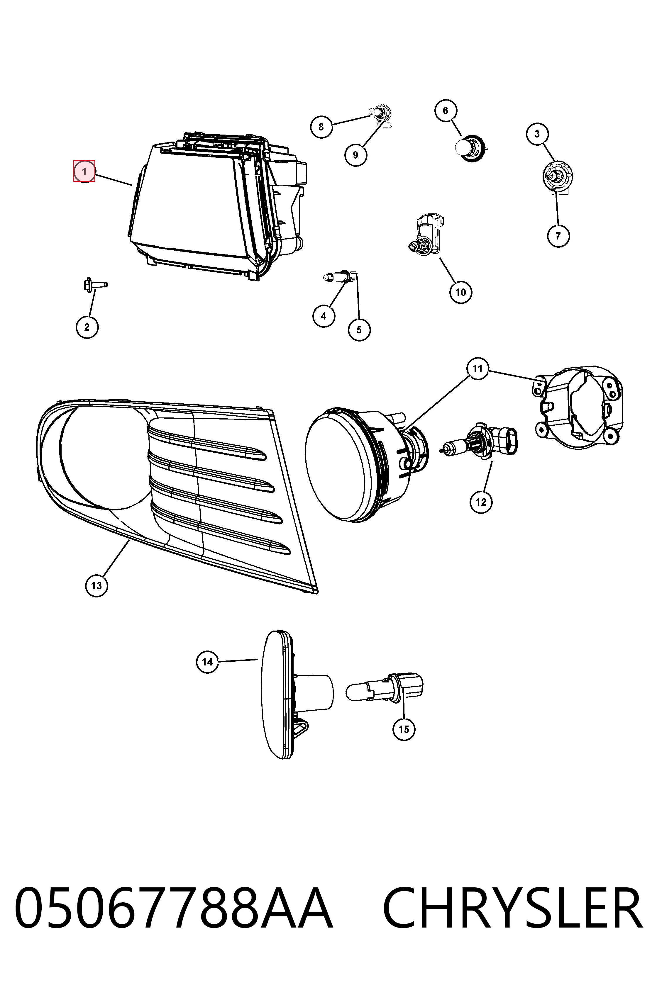 Luz derecha para Dodge Journey  