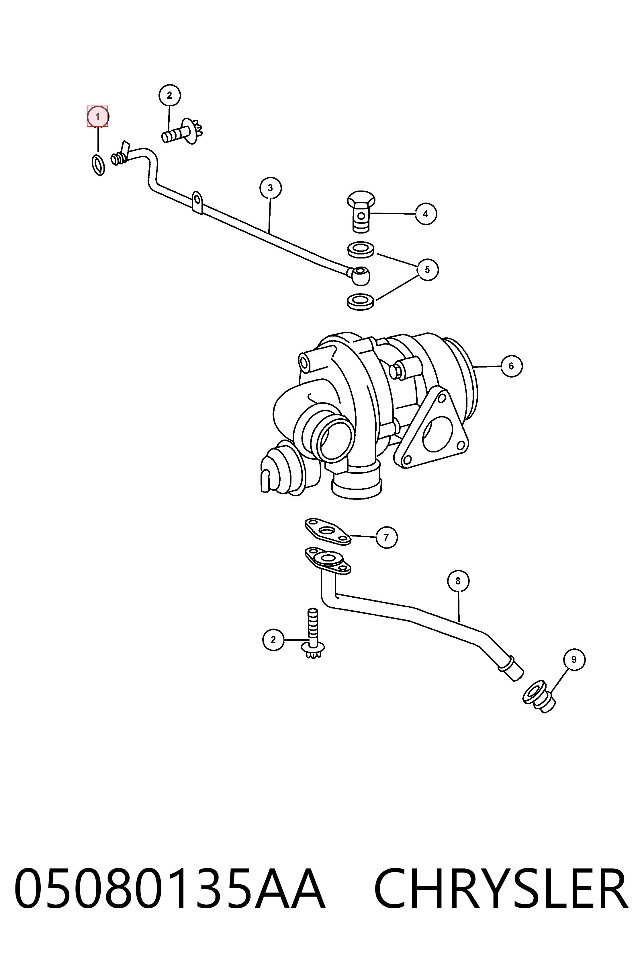 Comprar K05080135AA Fiat/Alfa/Lancia Junta de inyectores
