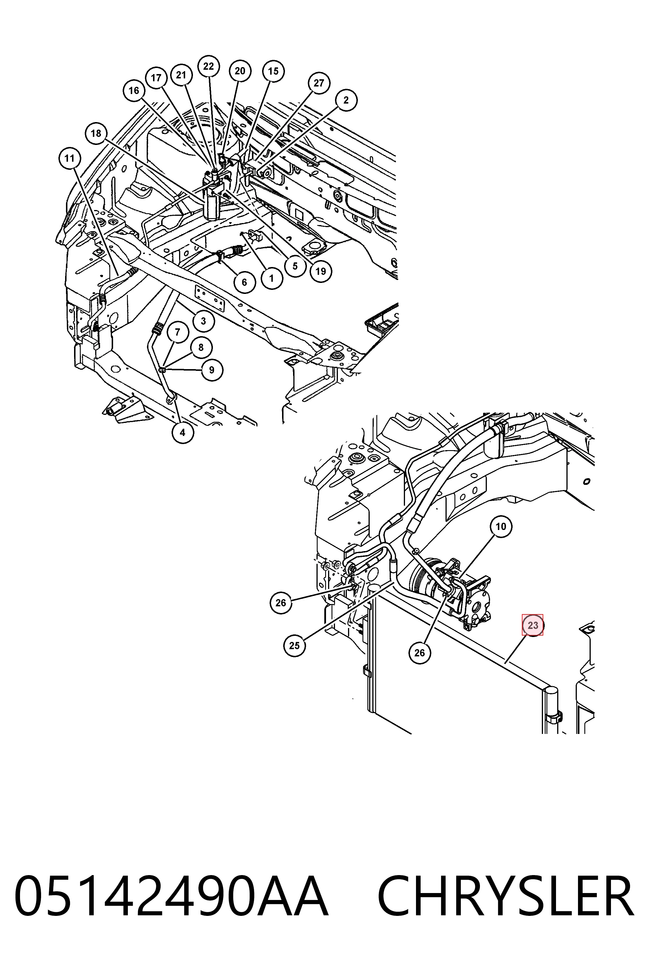 Radiador de aire acondicionado para Chrysler Voyager III RG, RS