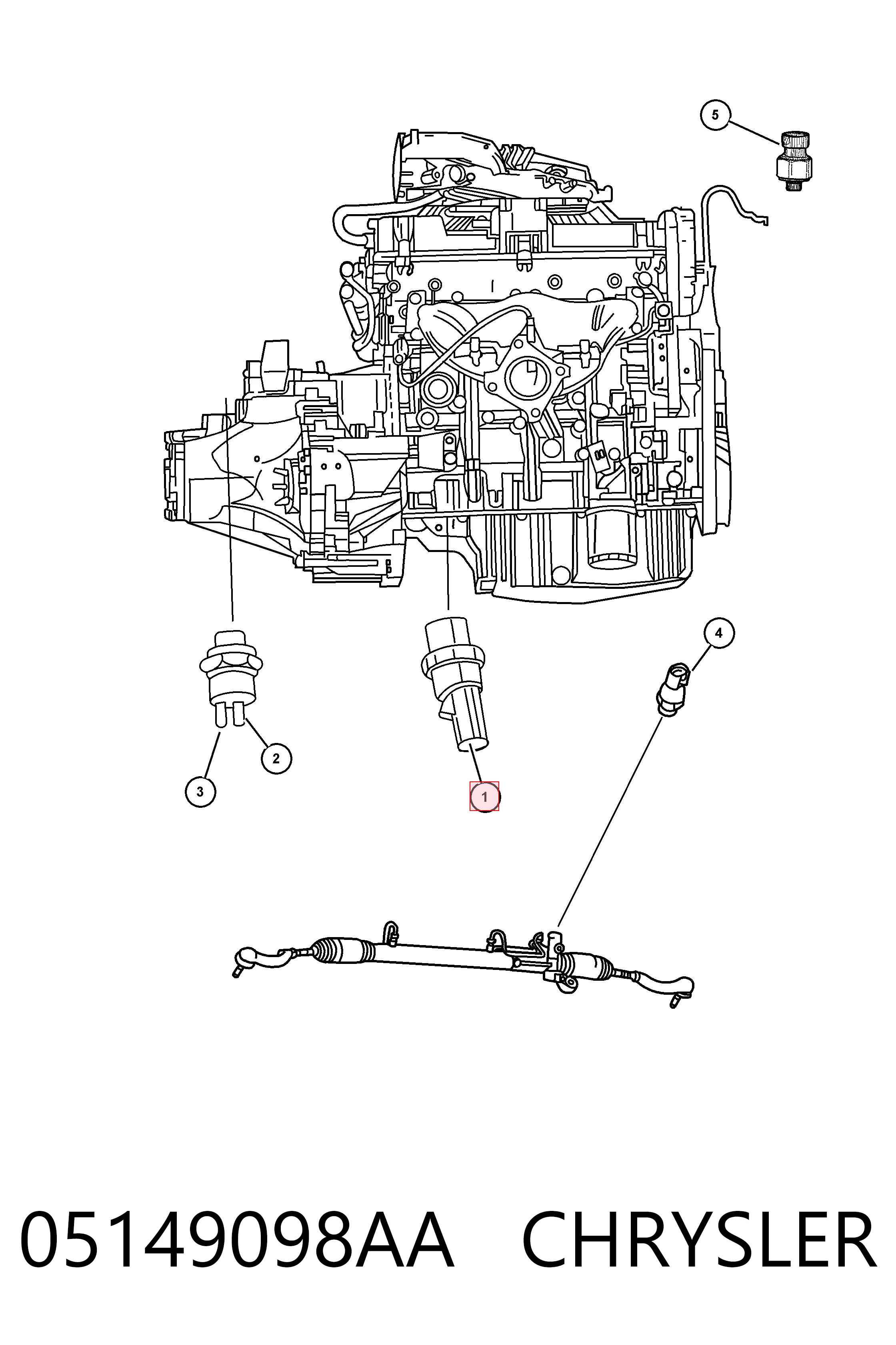 Manómetro de presión de aceite Chrysler K05149098AA precio, desde 8,95 EUR