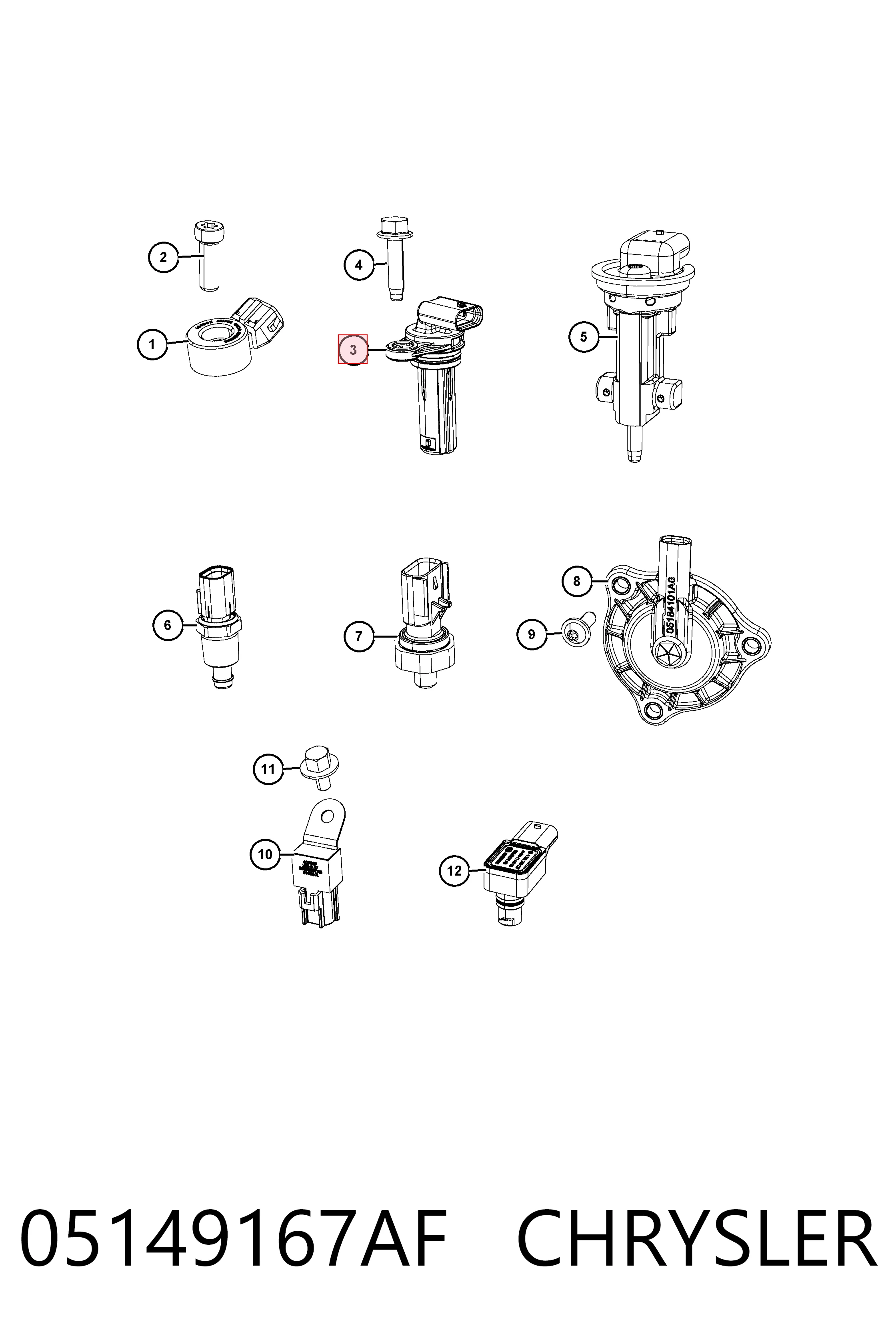 Comprar Sensor de cigüeñal Dodge Journey  
