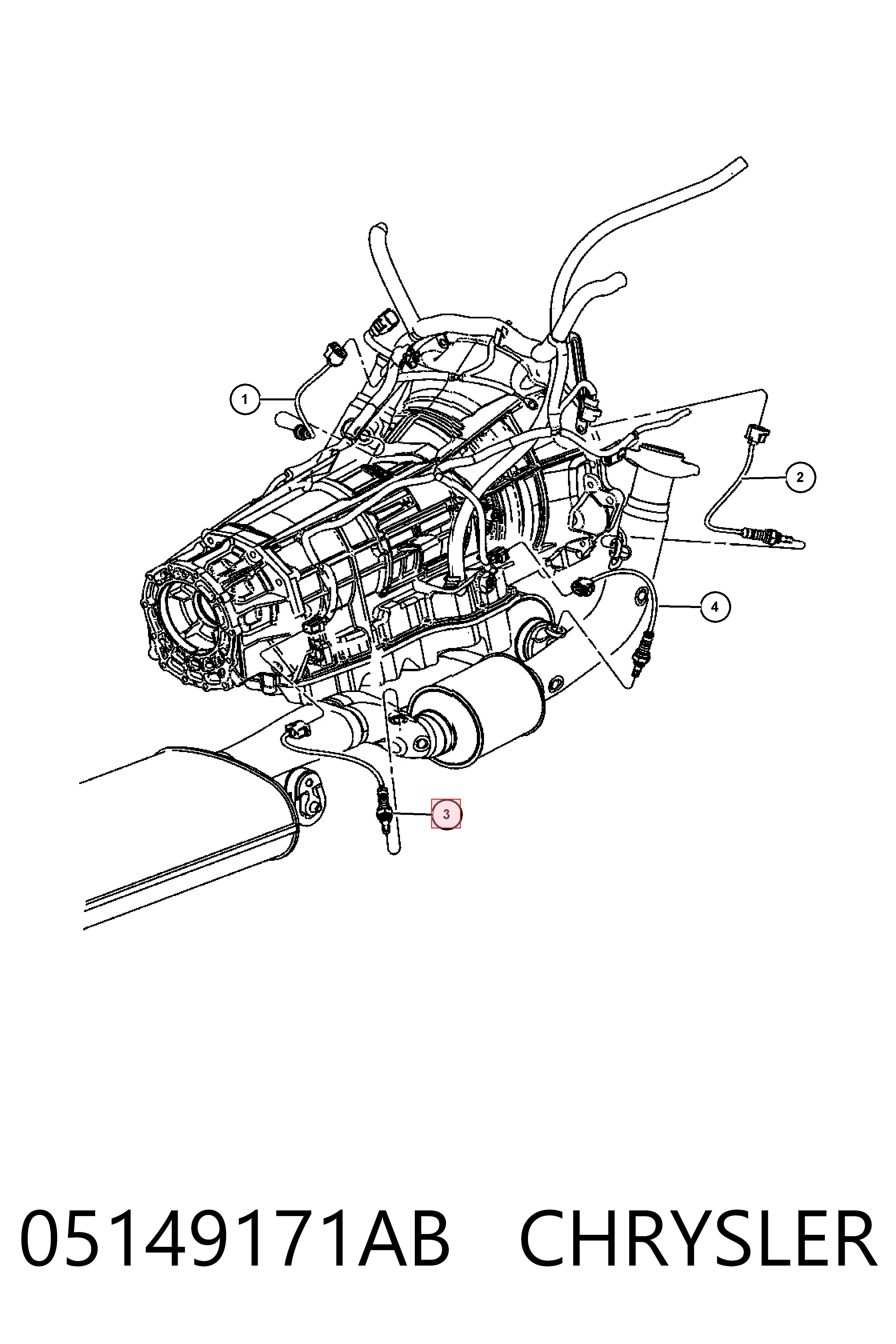 05149171AB Chrysler Sonda lambda (NOx, O2)