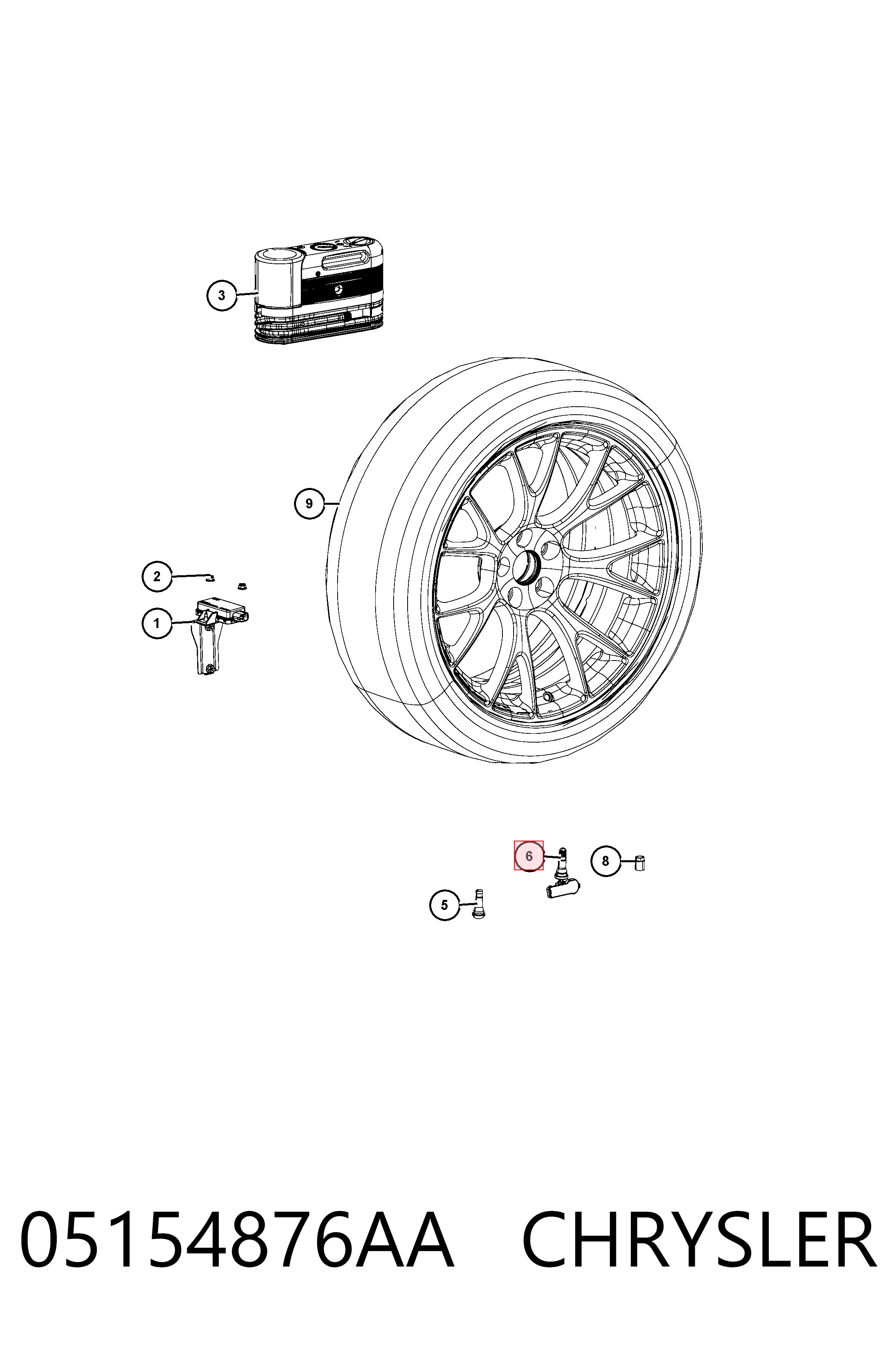  Sensor de presión de neumáticos Renault Laguna 2