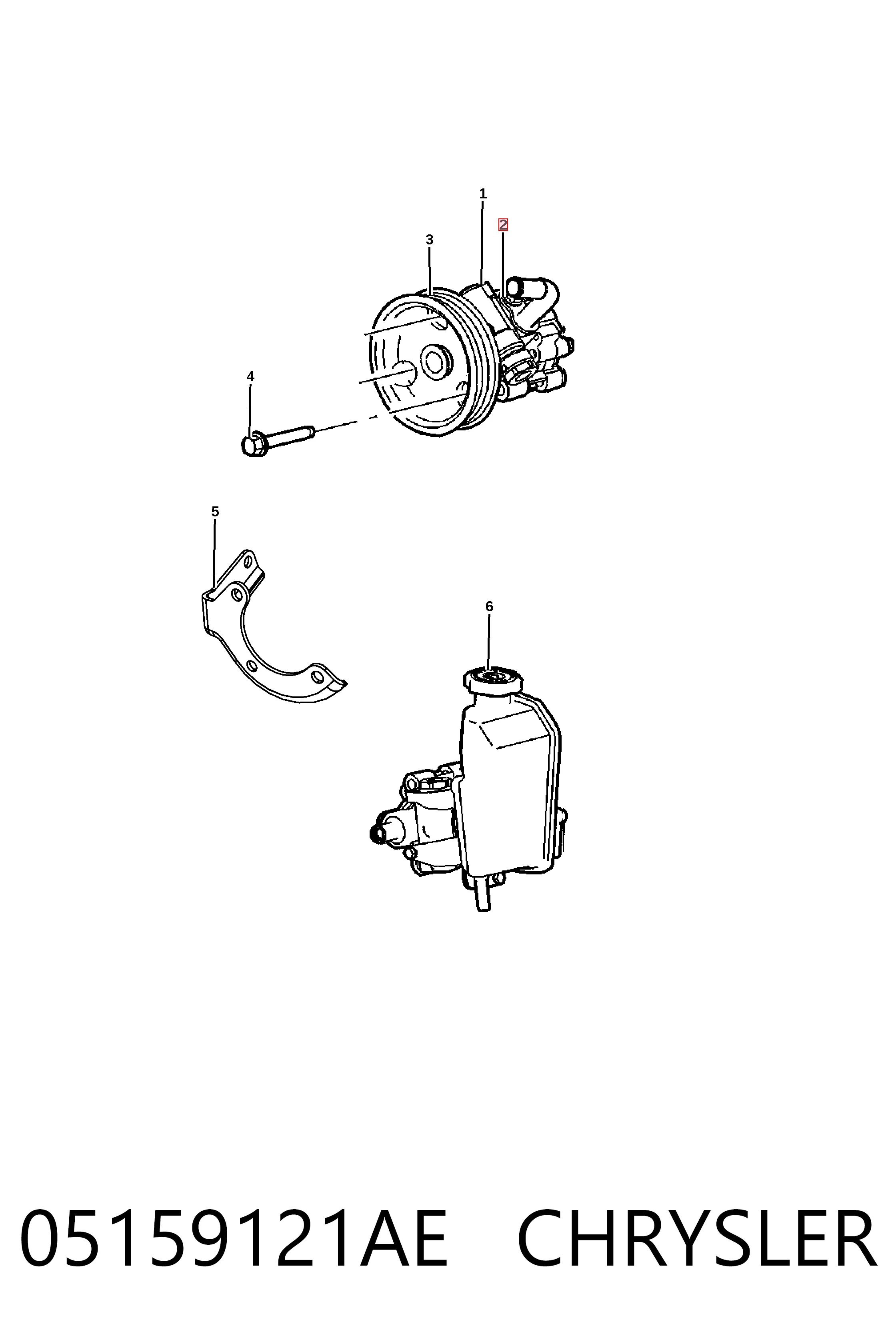 Bomba de dirección asistida  Fiat/Alfa/Lancia K05159121AE precio, desde 167,81 EUR
