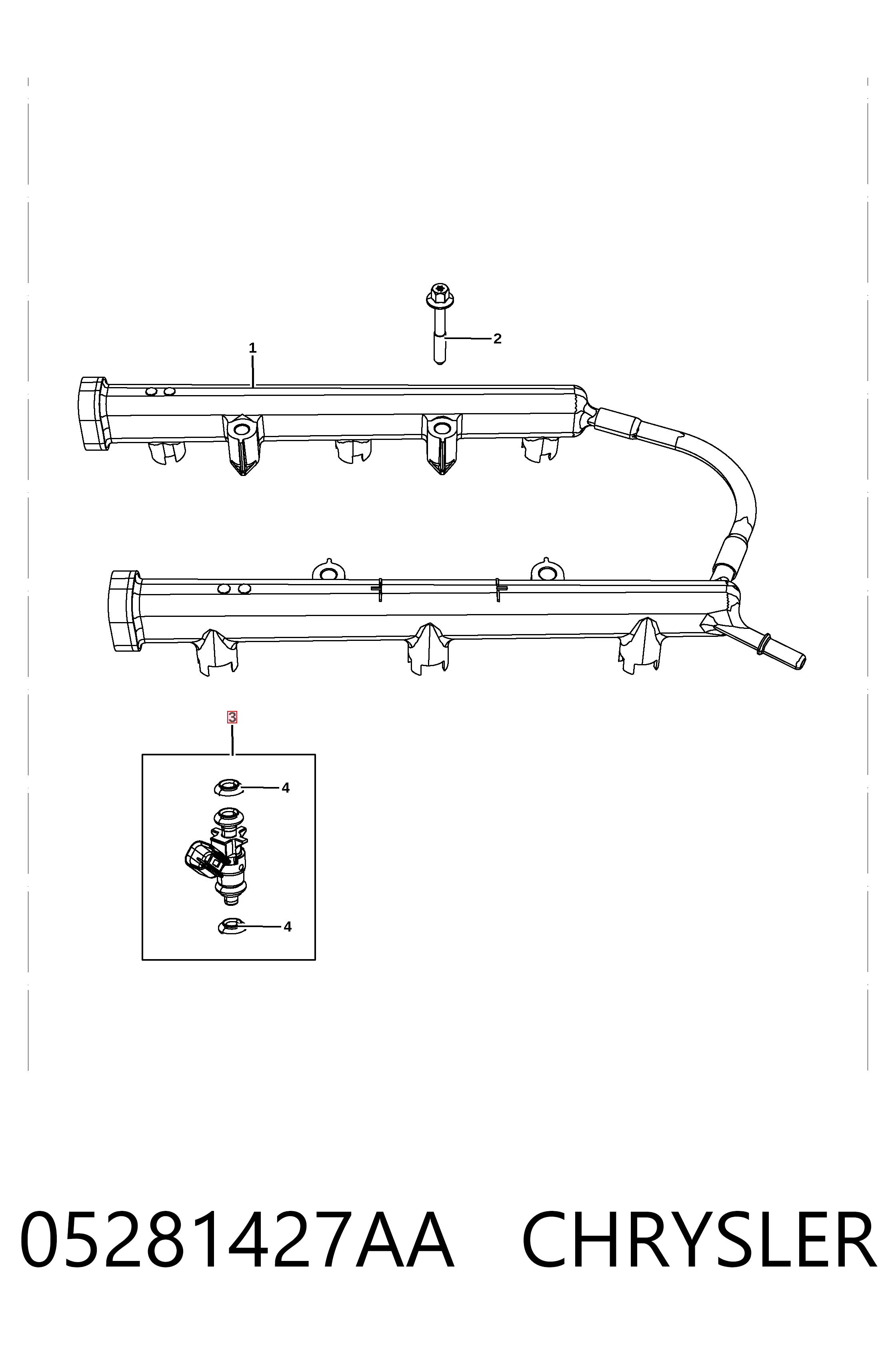 Inyector de combustible para Jeep Wrangler  JL