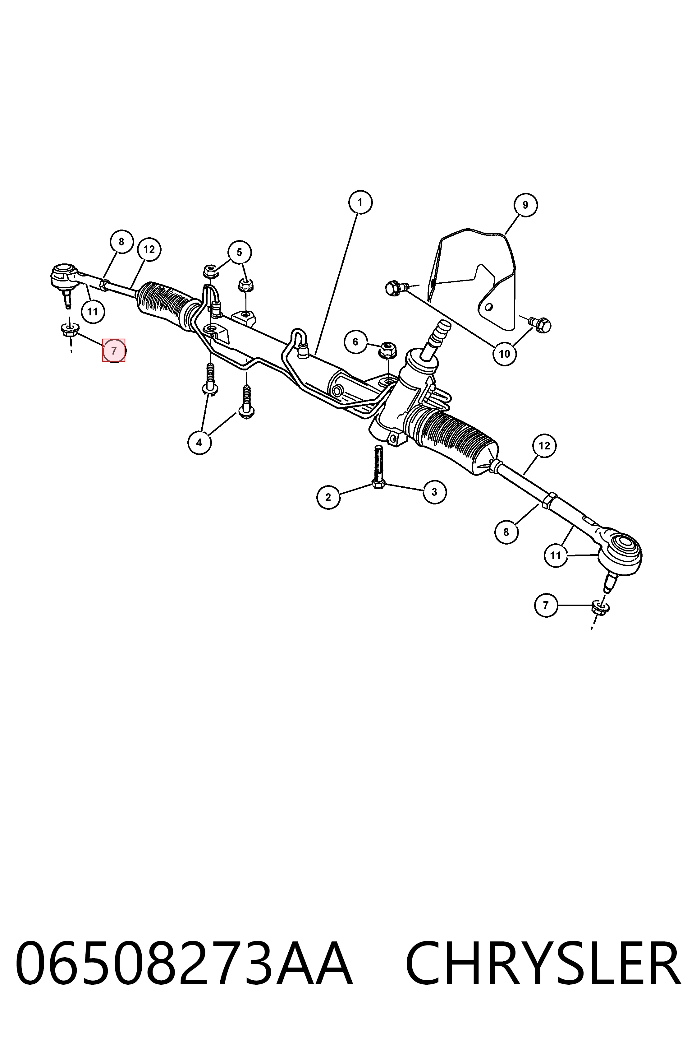 06508273AA Chrysler Servofreno