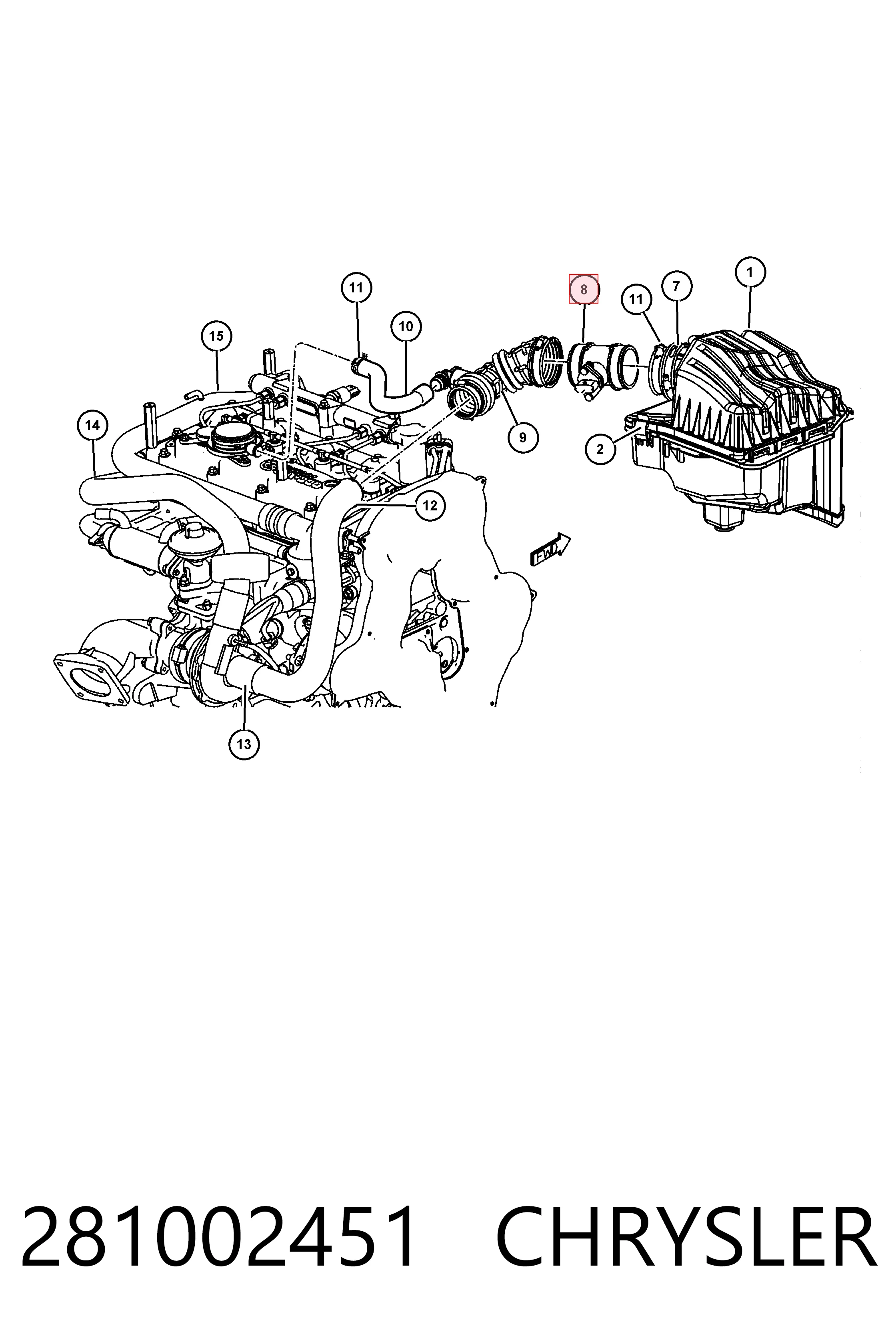 Comprar Caudalímetro Chrysler Voyager III RG, RS