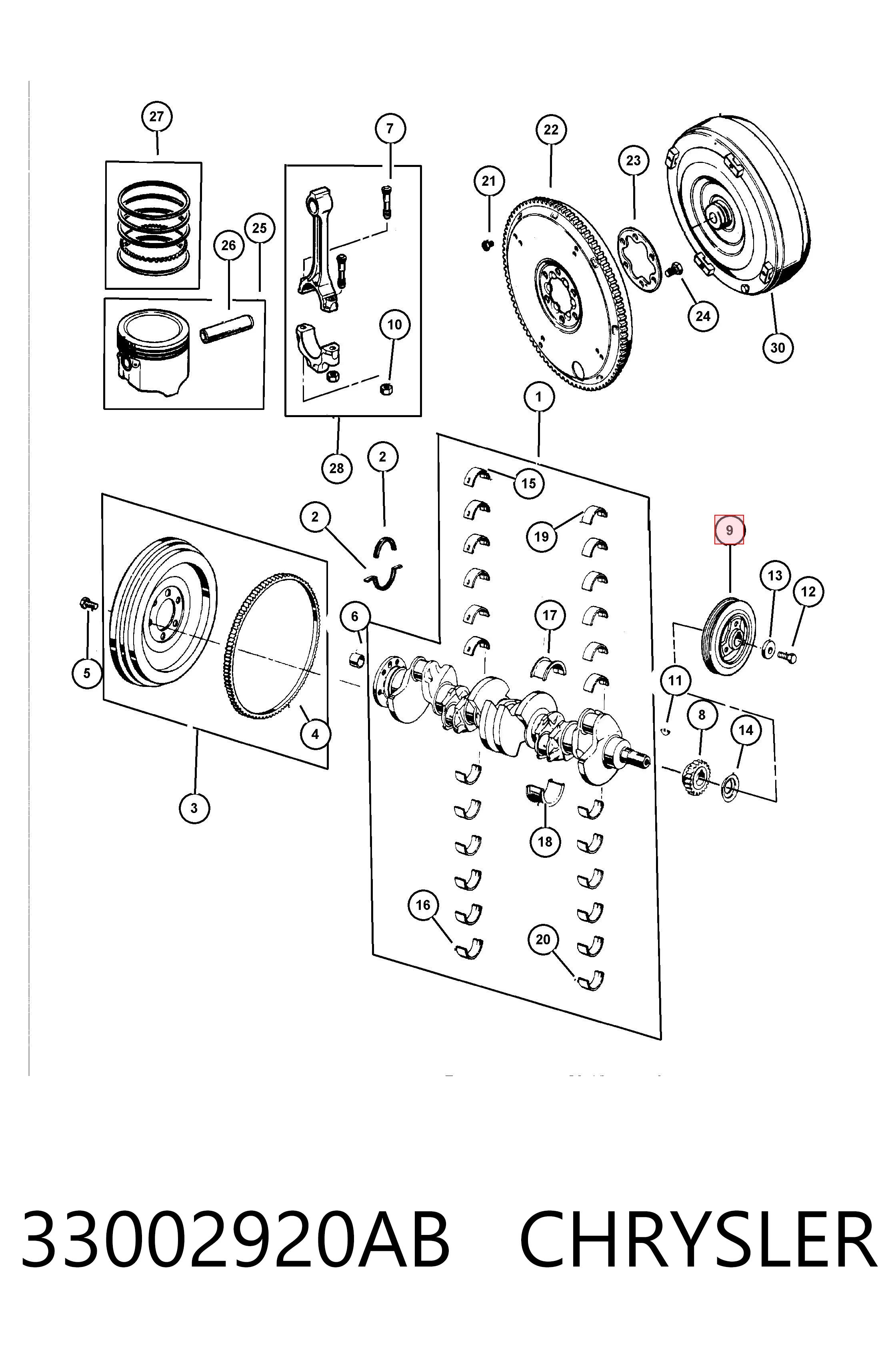 33002920AB Chrysler Dámper