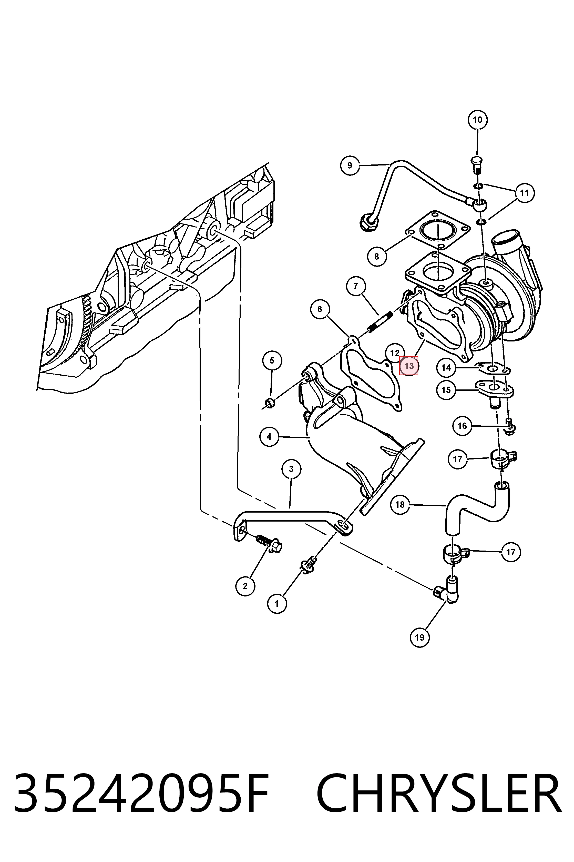 Turbocompresor Fiat/Alfa/Lancia K05083265AA precio, desde 152,46 EUR