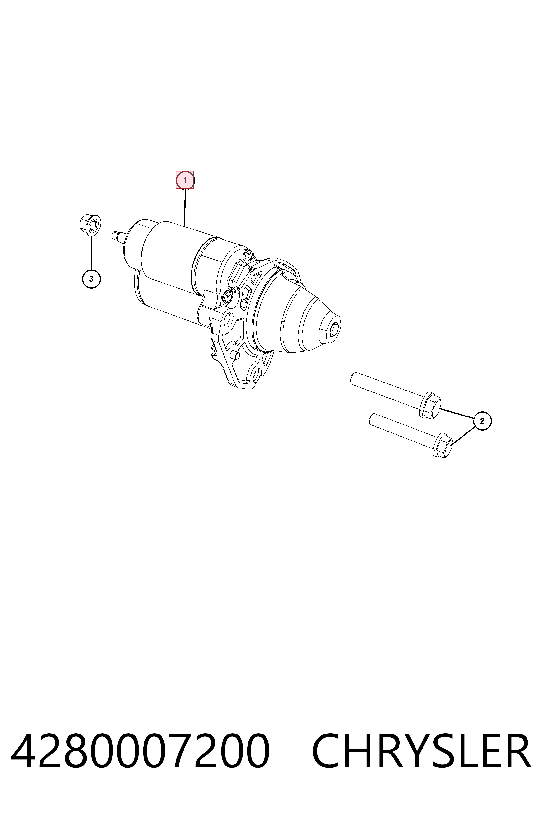 4280007200 Chrysler Arranque motores