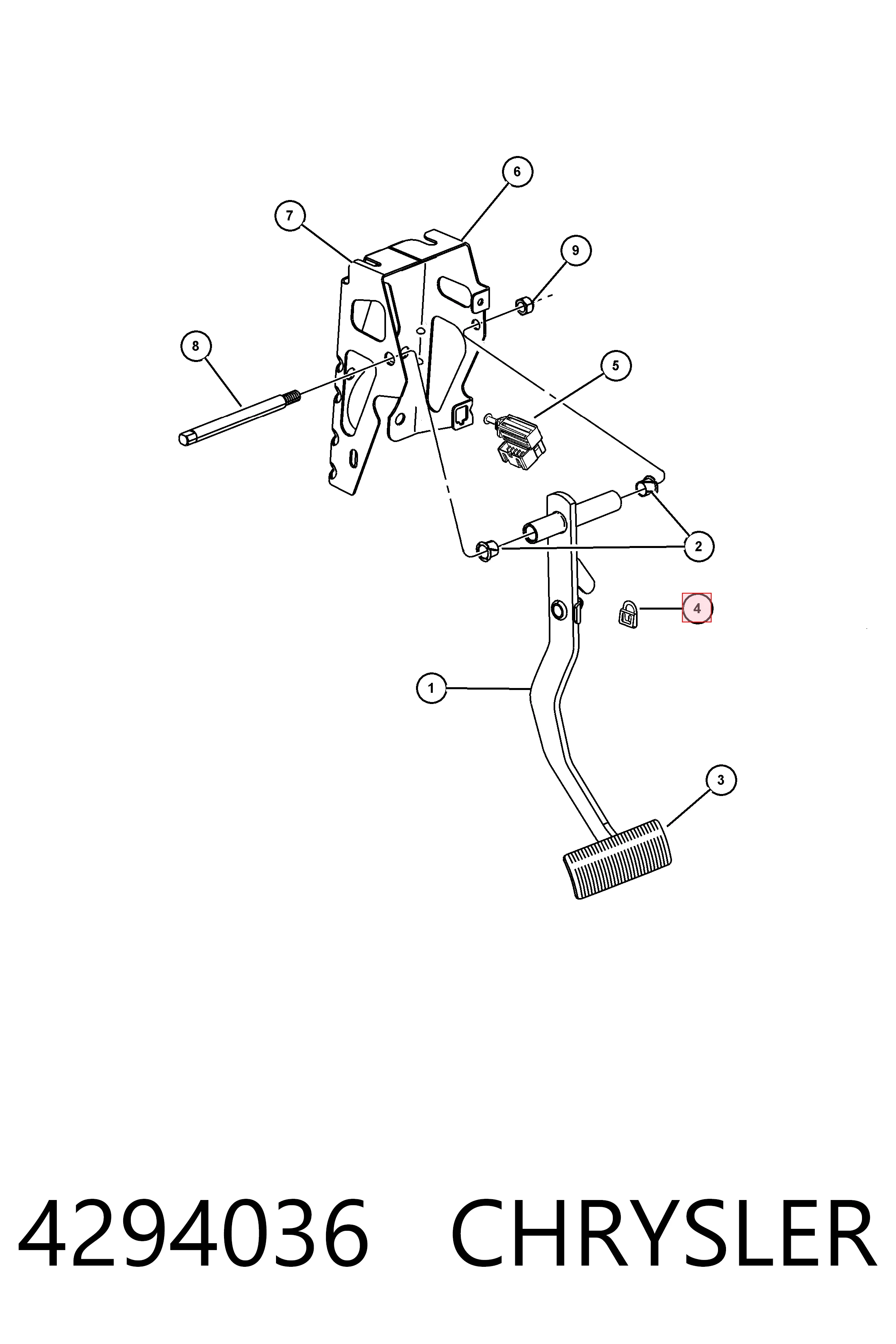 4294036 Chrysler Servofreno