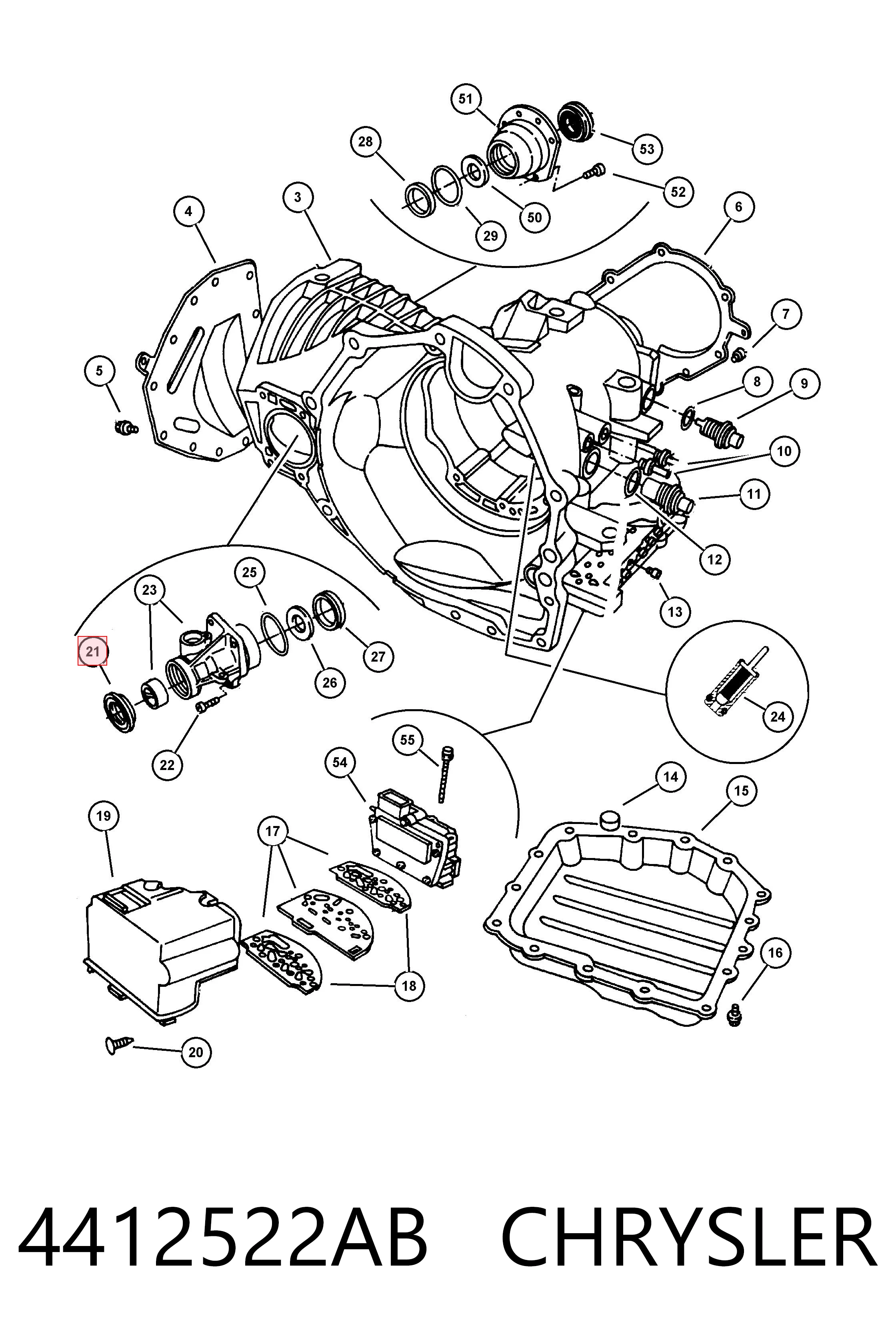 04412522AC Fiat/Alfa/Lancia Retén del semieje delantero
