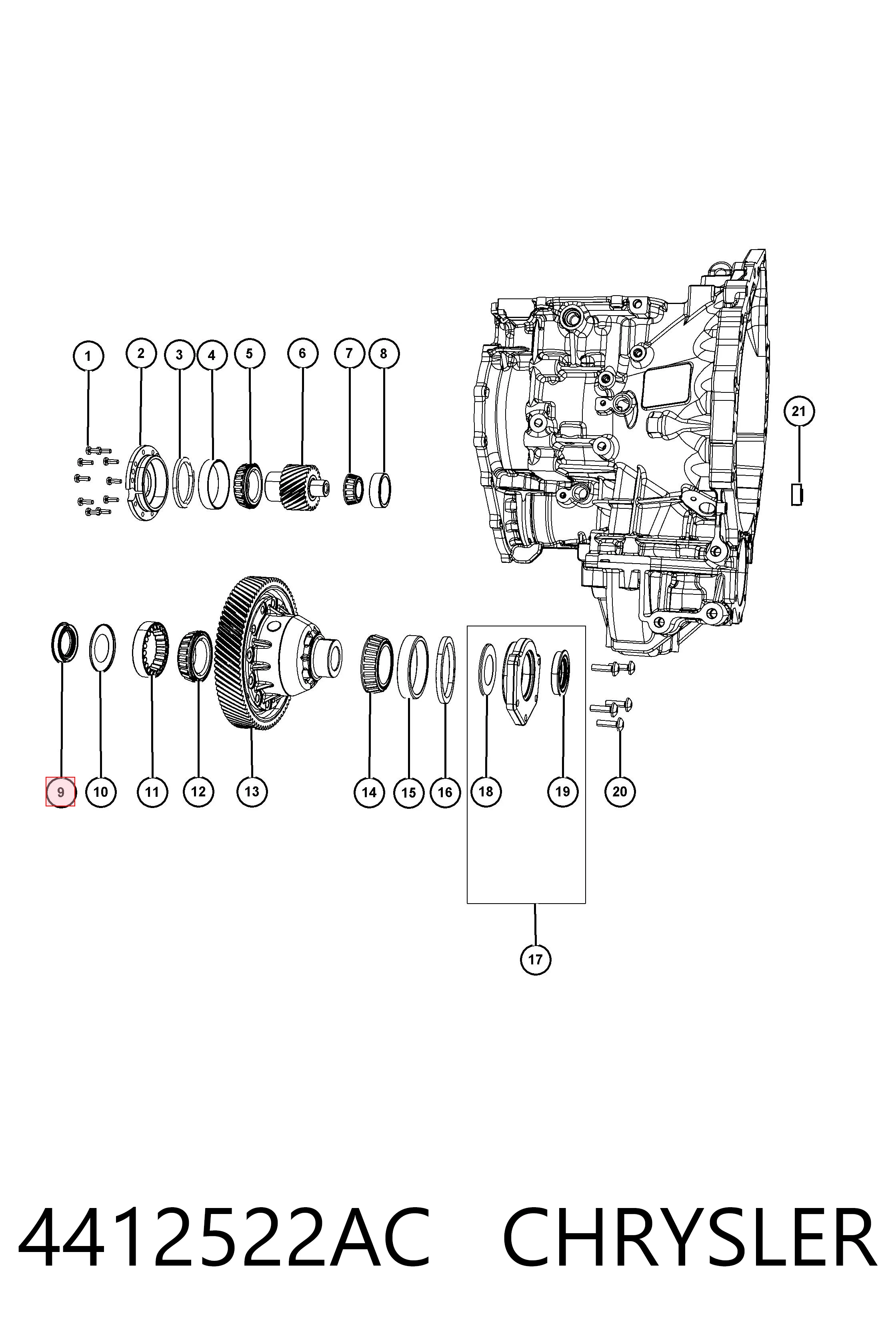 Comprar 04412522AC Fiat/Alfa/Lancia Retén del semieje delantero