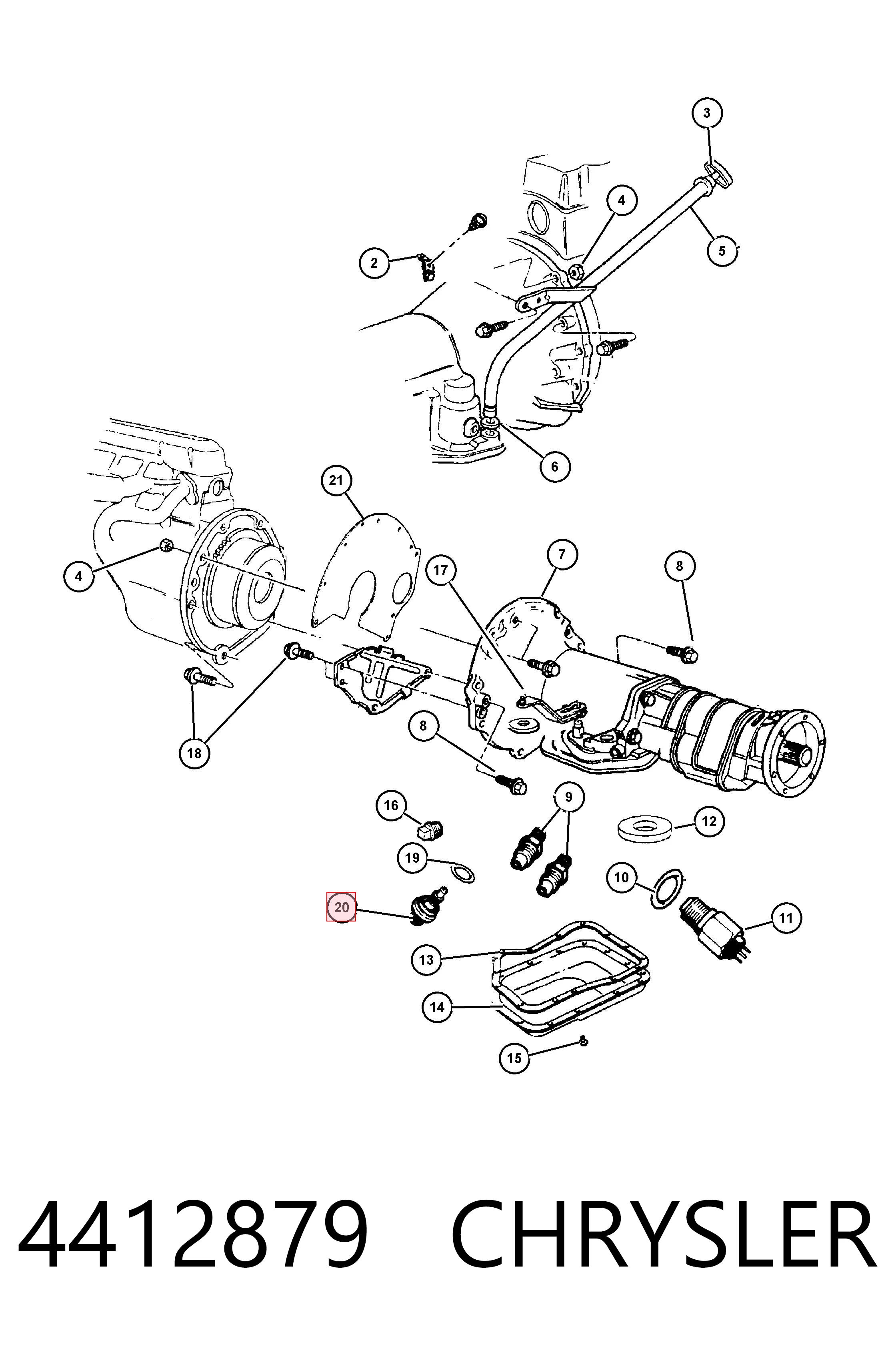 4412879 Chrysler Captador de velocidad