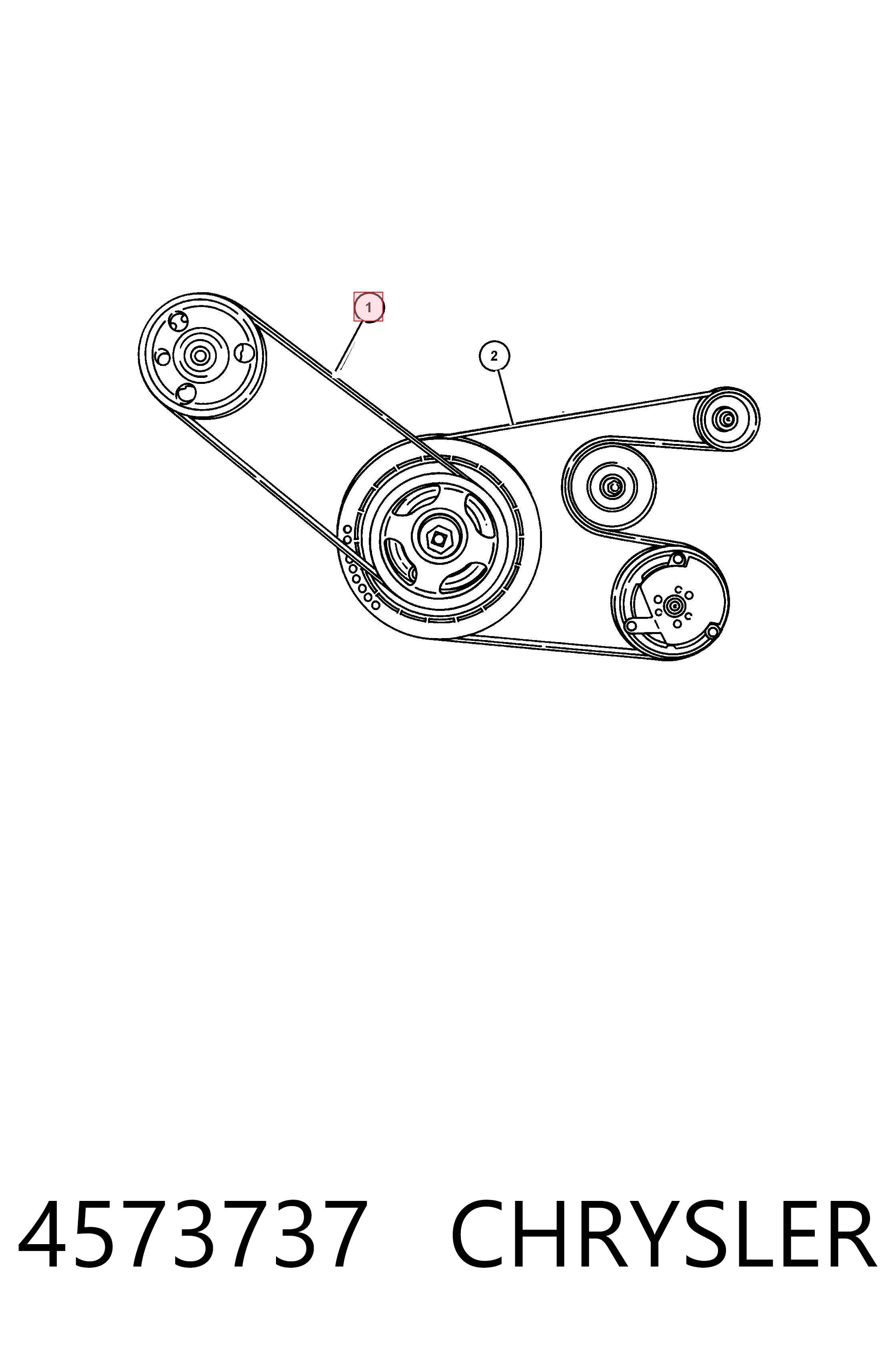 4573737 Chrysler Correa poly v
