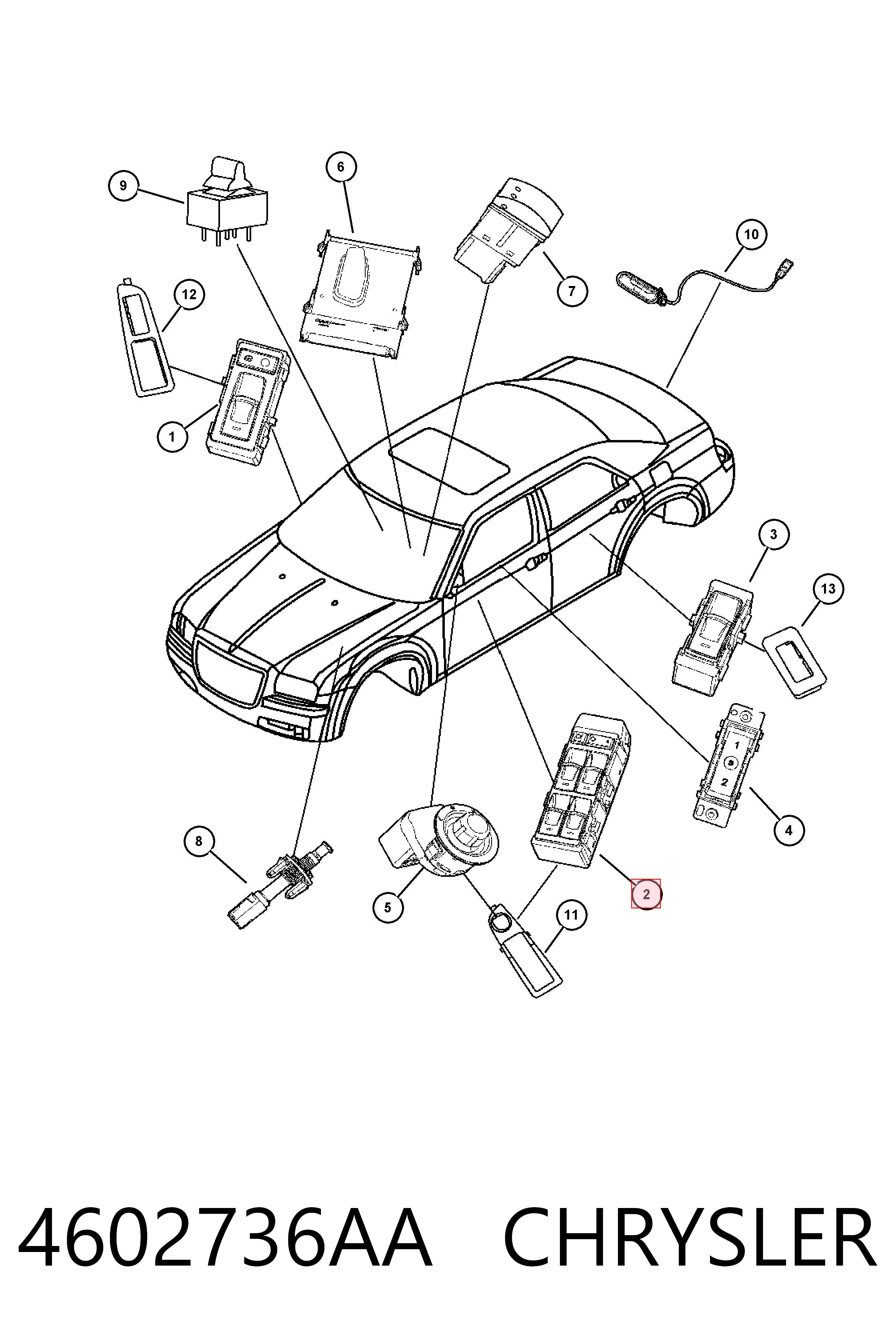 Unidad de control de elevalunas delantera izquierda Fiat/Alfa/Lancia K04602789AA precio, desde 36,30 EUR