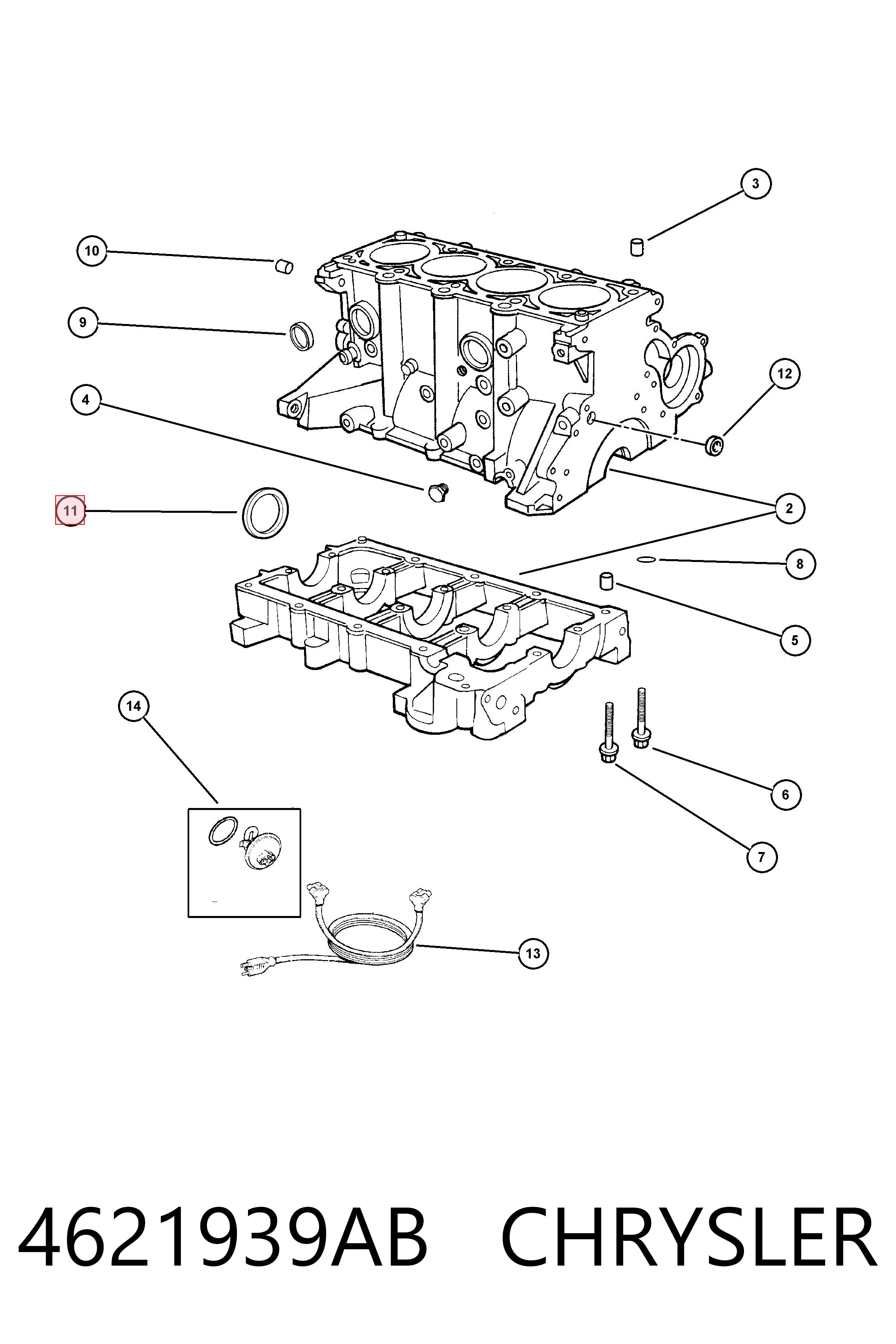 Retén de cigüeñal 3818921G15 Nissan/Infiniti