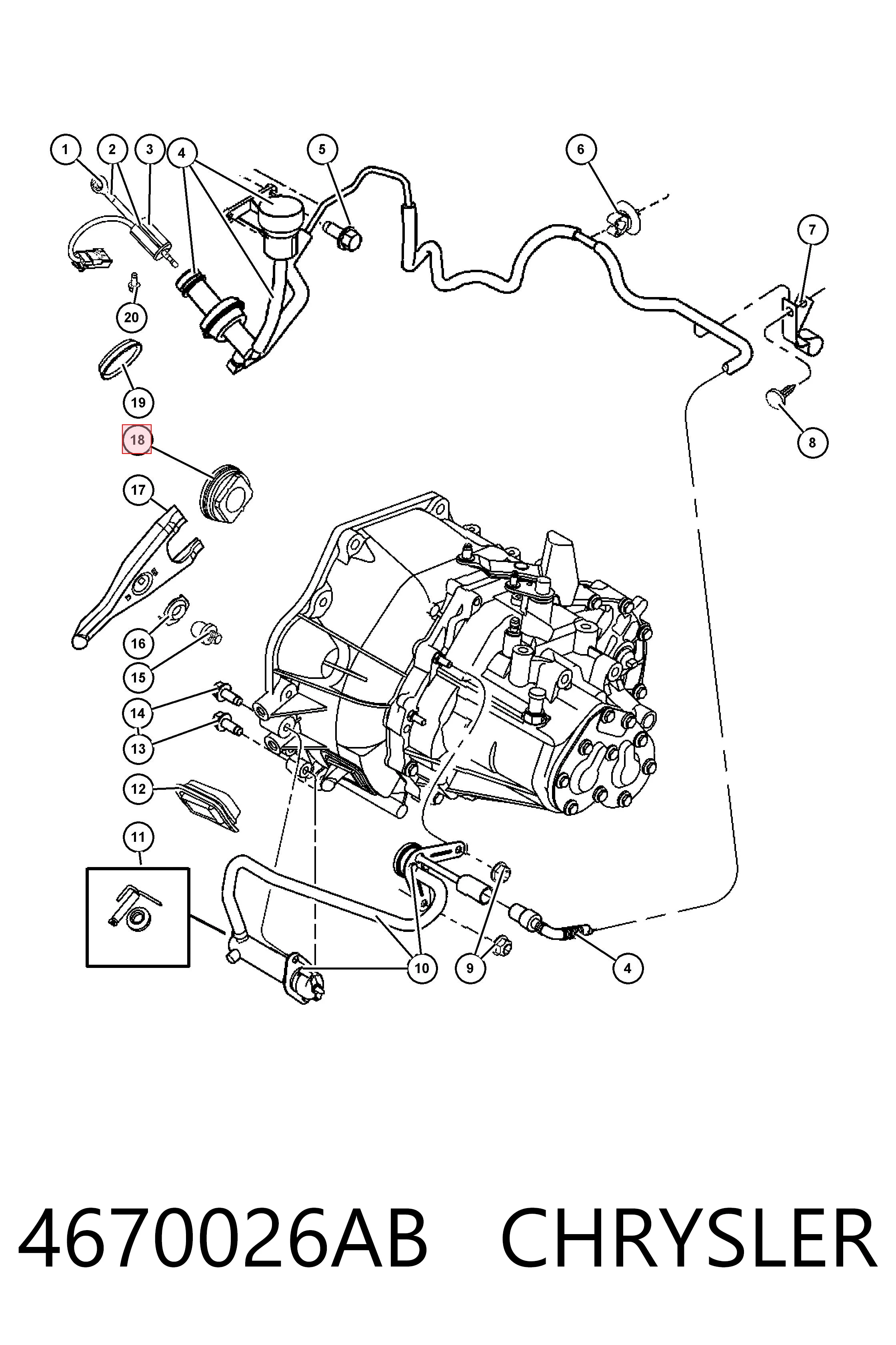 4670026AB Chrysler