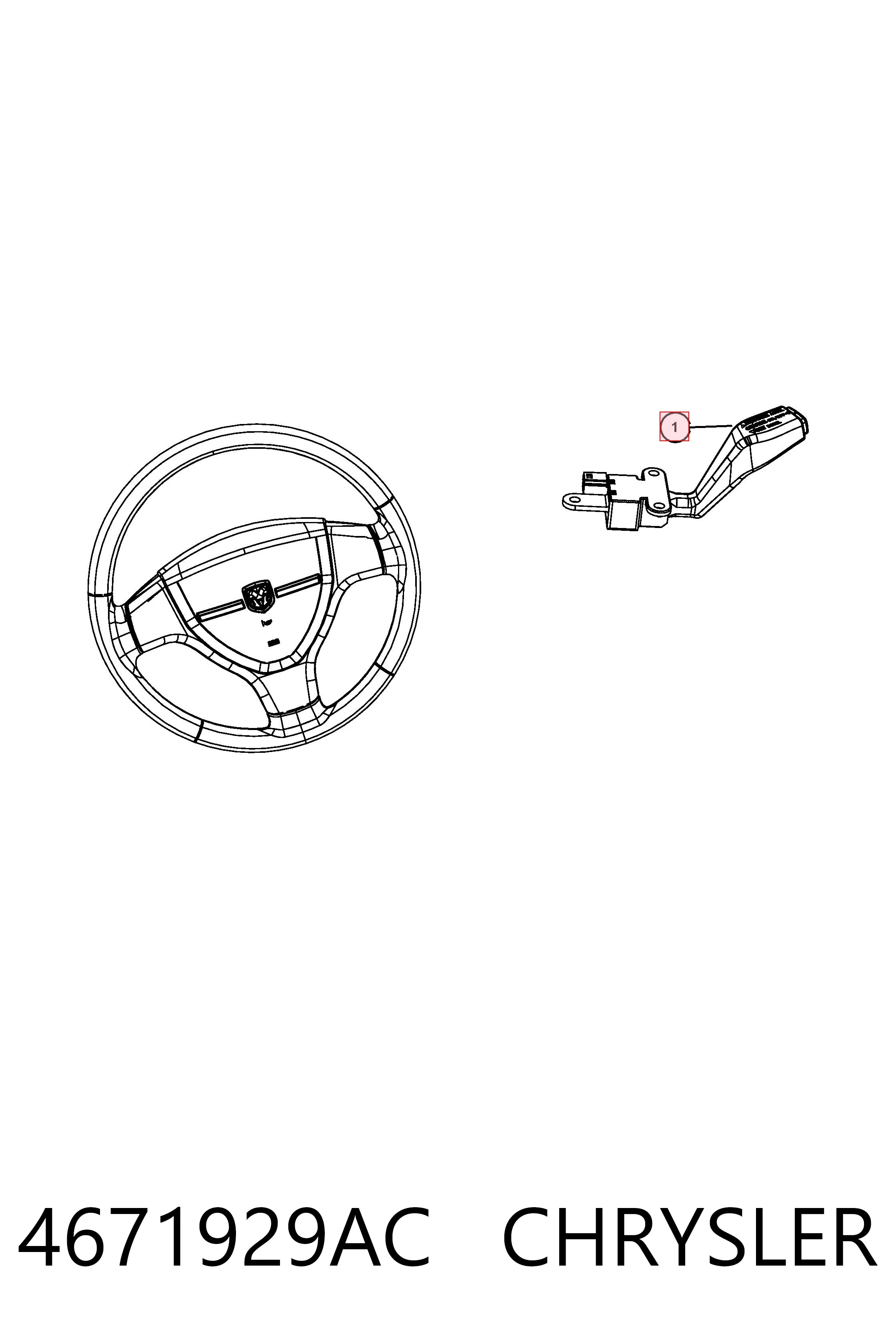 4671929AC Chrysler Brazo inferior izquierdo de la suspensión delantera