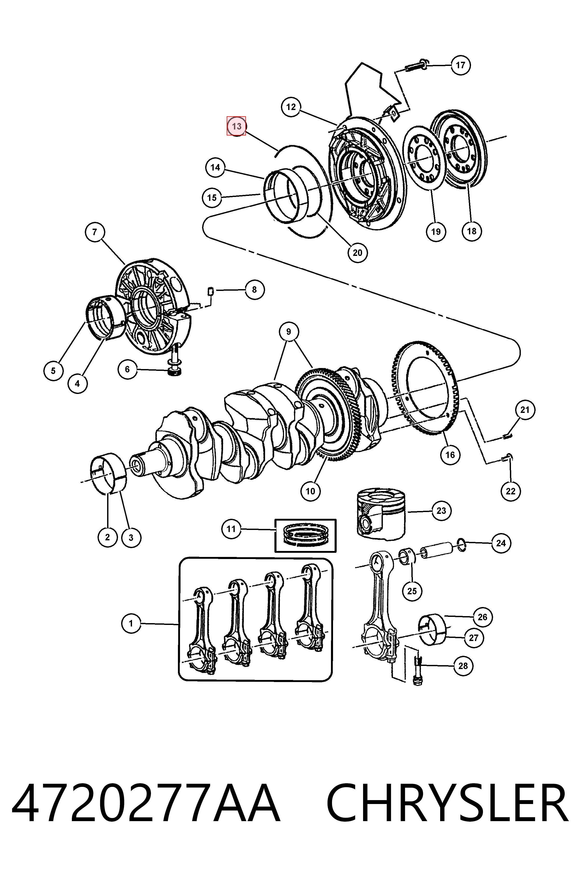 Retén del cigüeñal Jeep Grand Cherokee I SUV (Z) (1995 - 1999) precio, desde 27,85 EUR