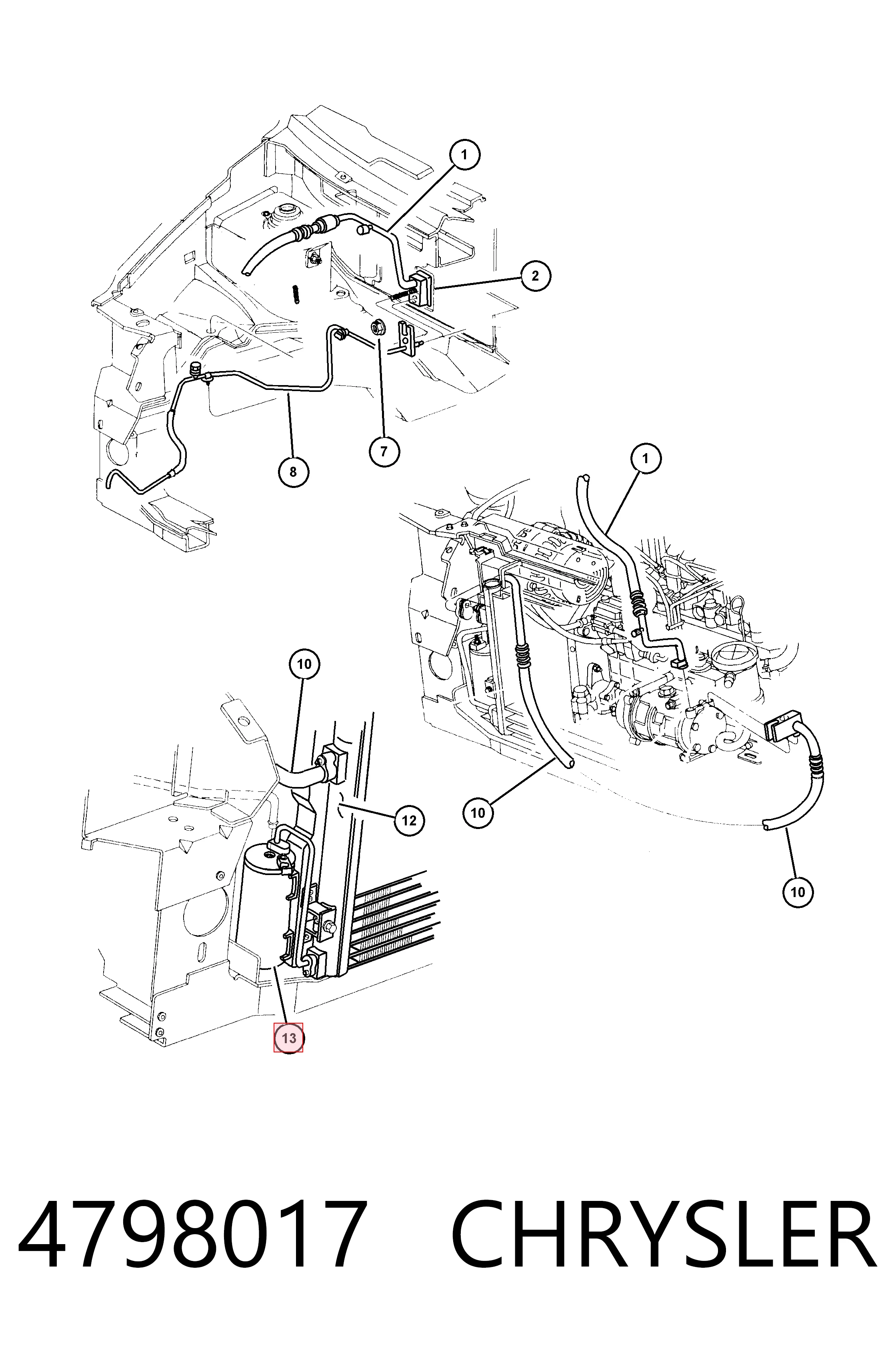 Comprar K05066503AA Fiat/Alfa/Lancia Filtro secador de aire acondicionado