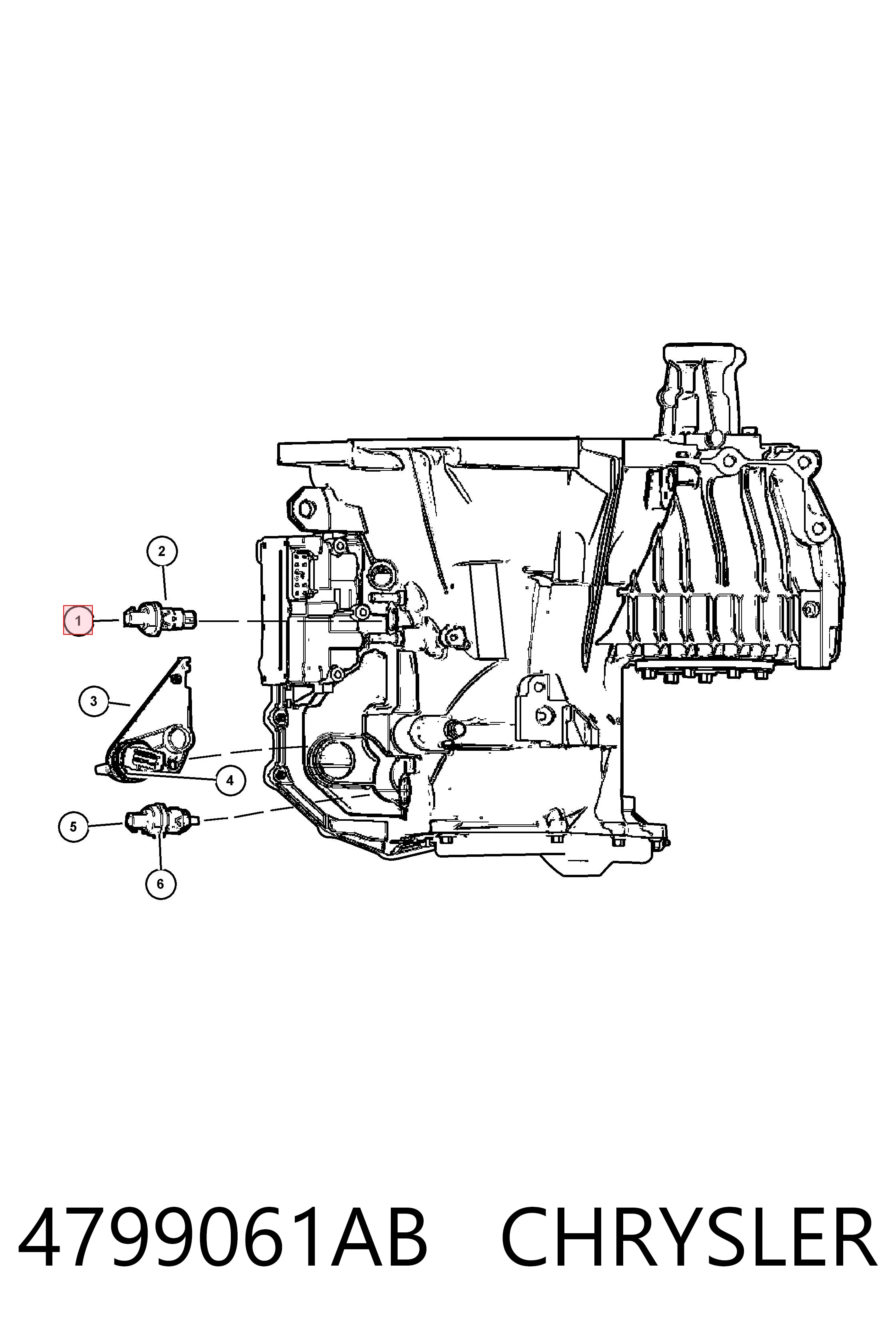 04799061AB Mitsubishi Captador de velocidad