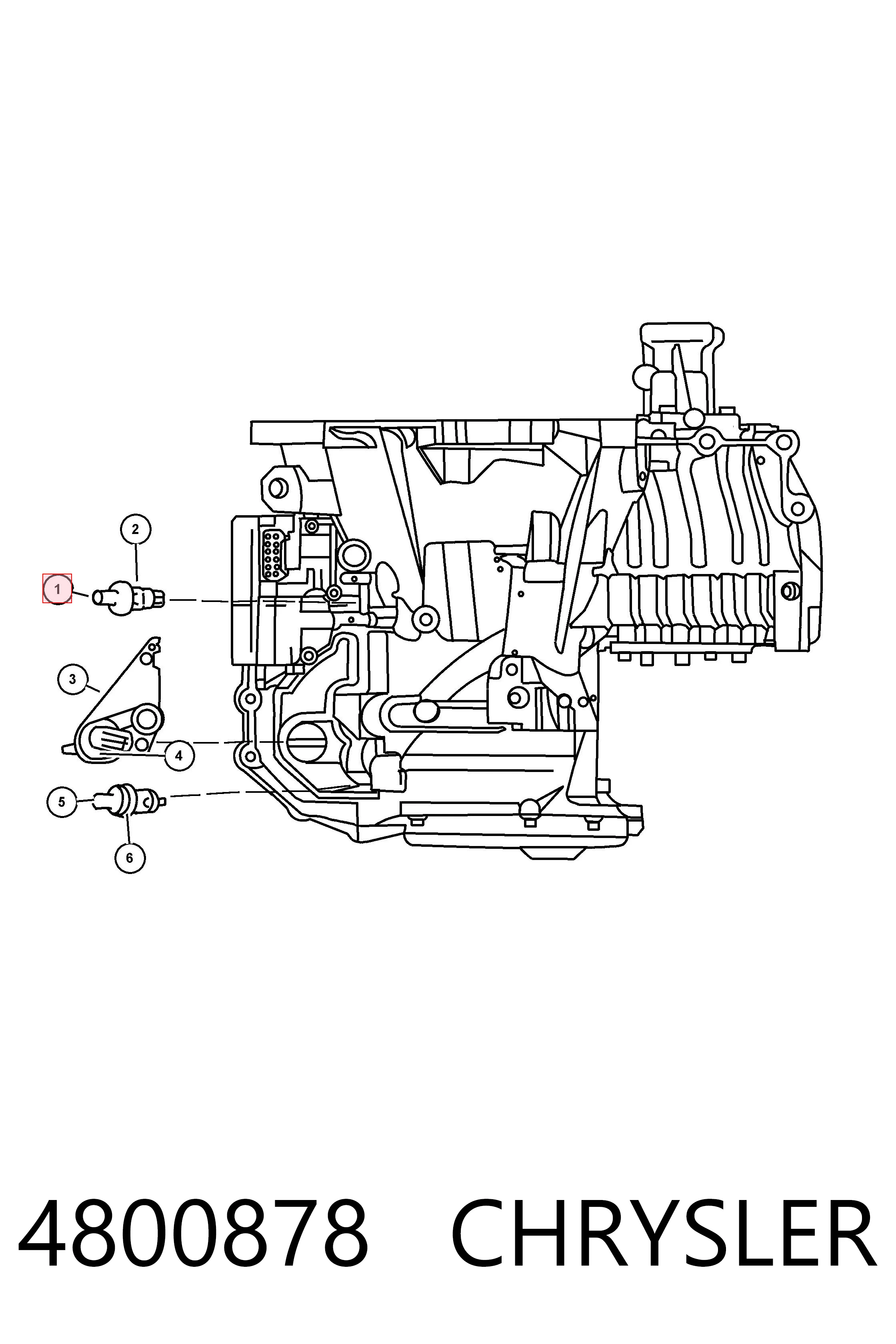 4800878 Chrysler Captador de velocidad