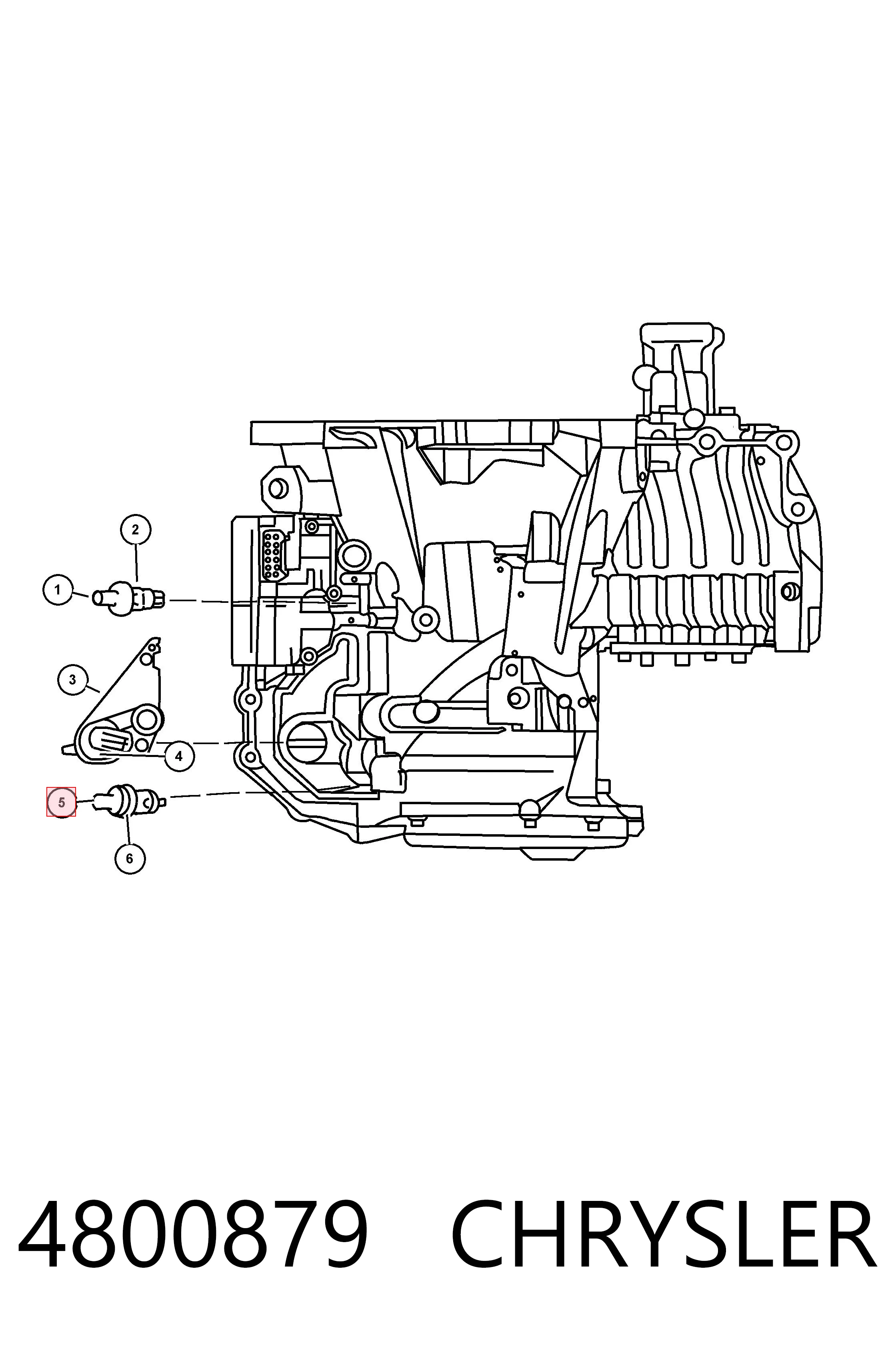 04800879 Mitsubishi Captador de velocidad