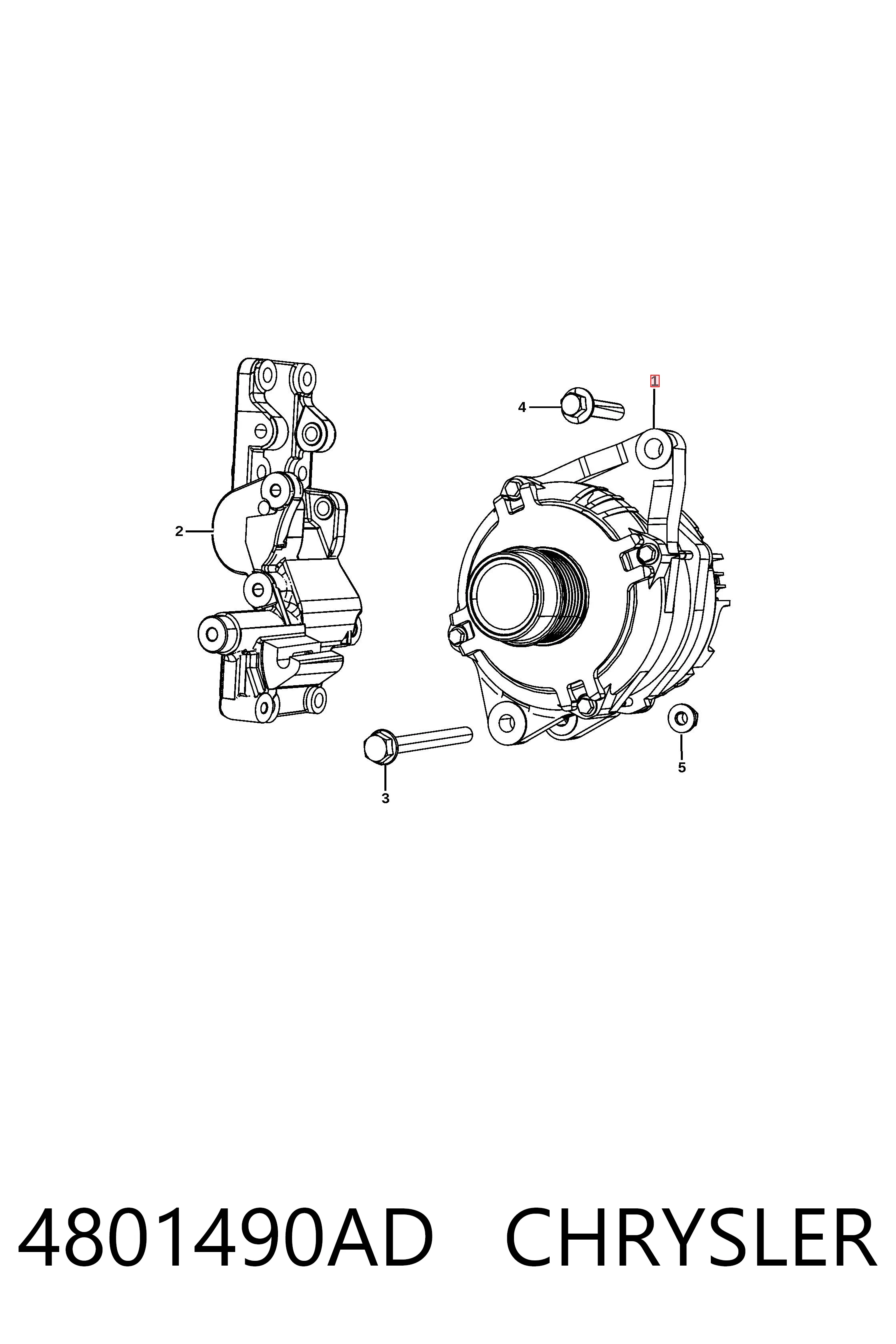 Alternador 4801490AD CHRYSLER