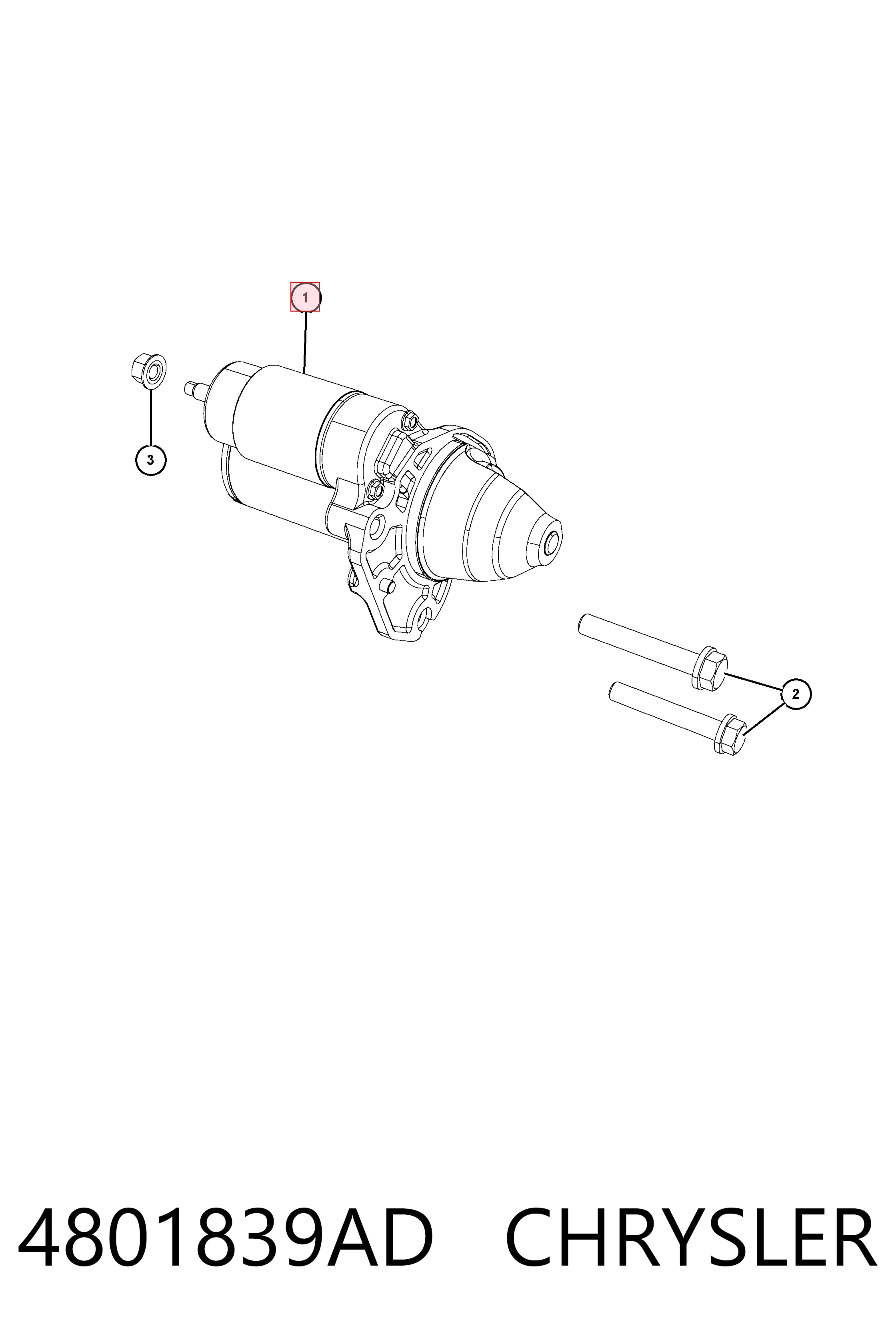 4801839AD Chrysler Arranque motores