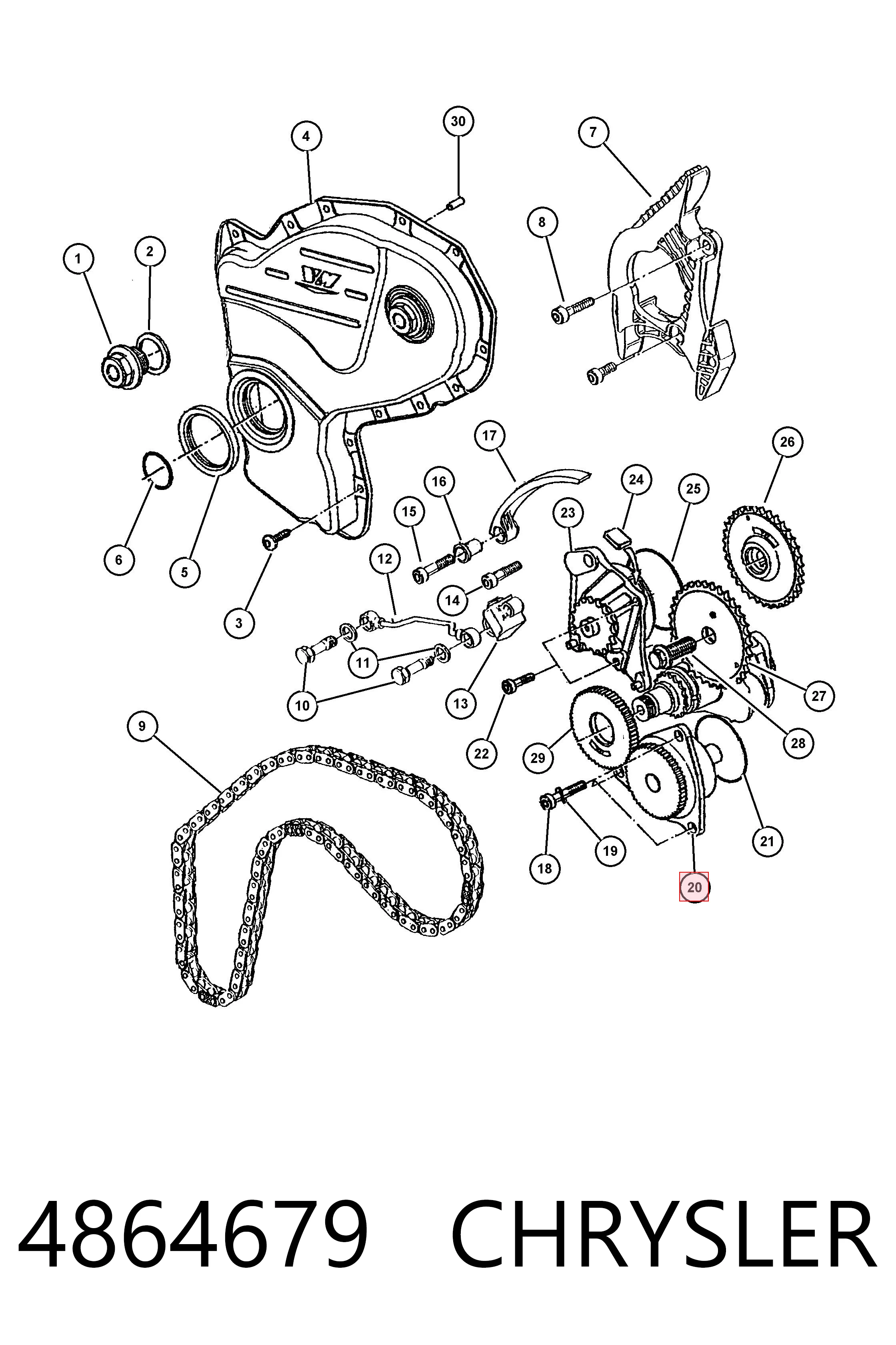 Bomba de aceite para Chrysler Voyager II GS 