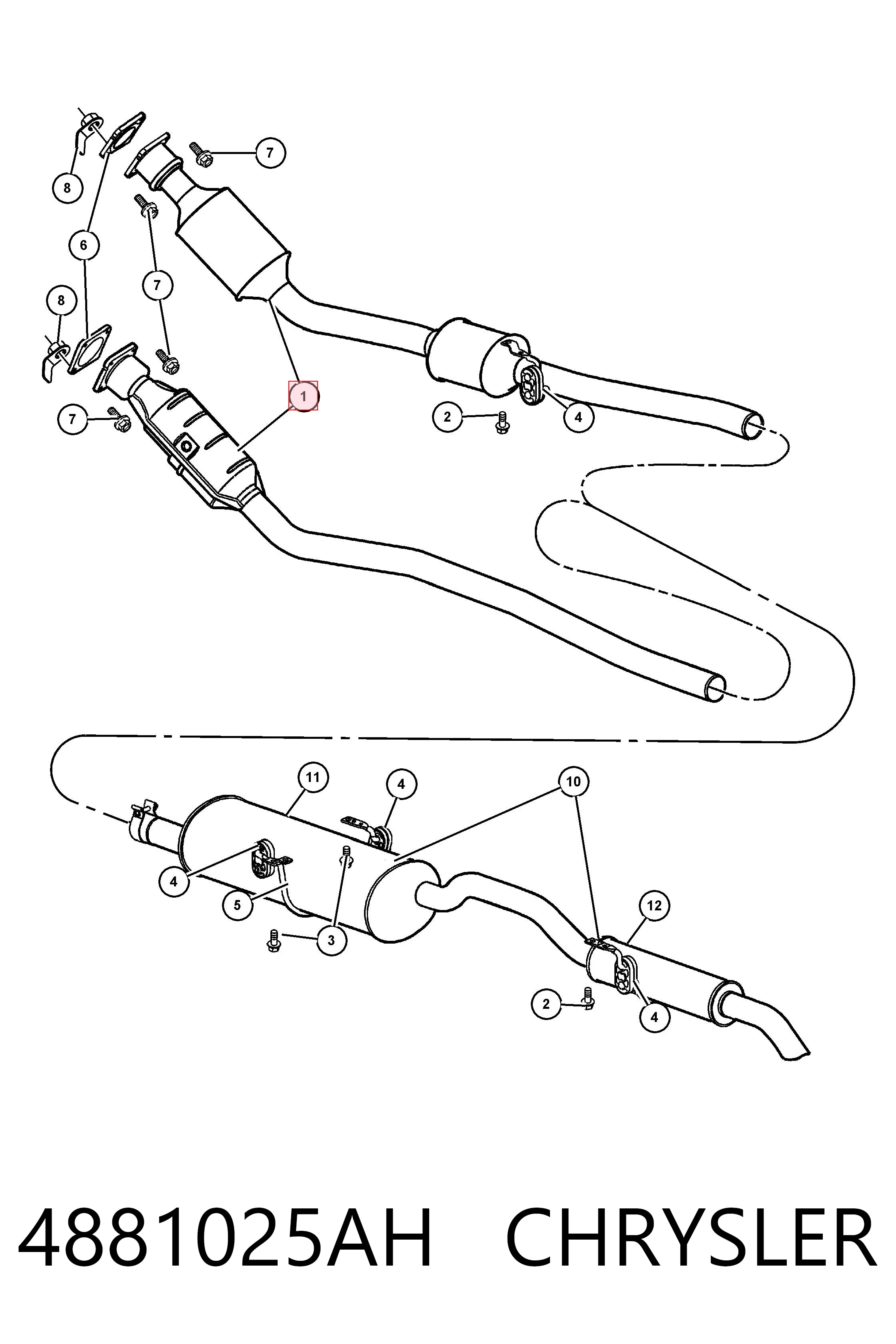 Catalizador para Chrysler Voyager RG, RS