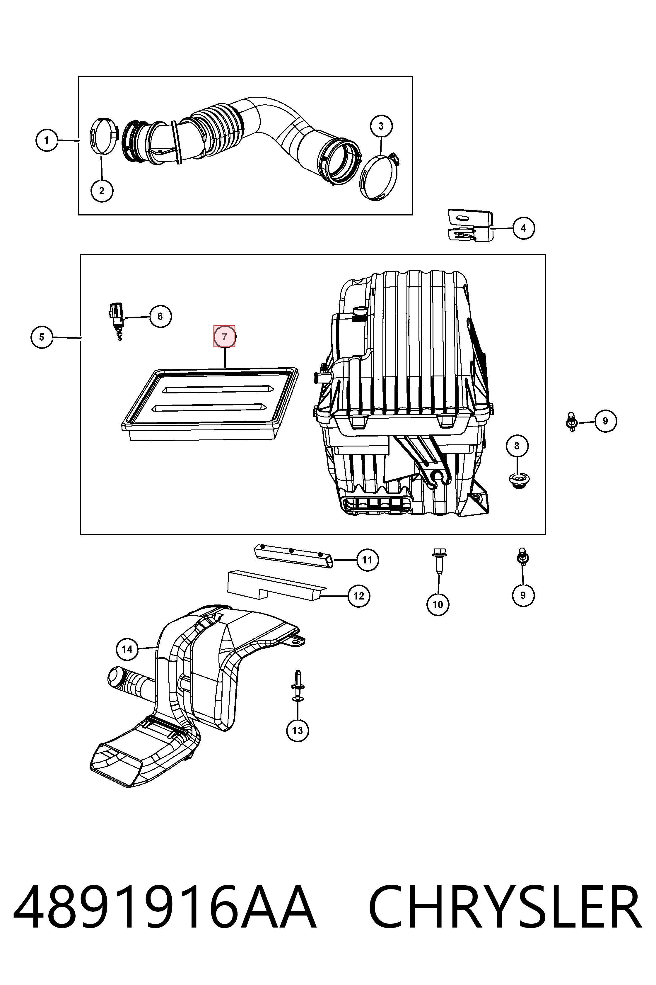 4891916AA Chrysler
