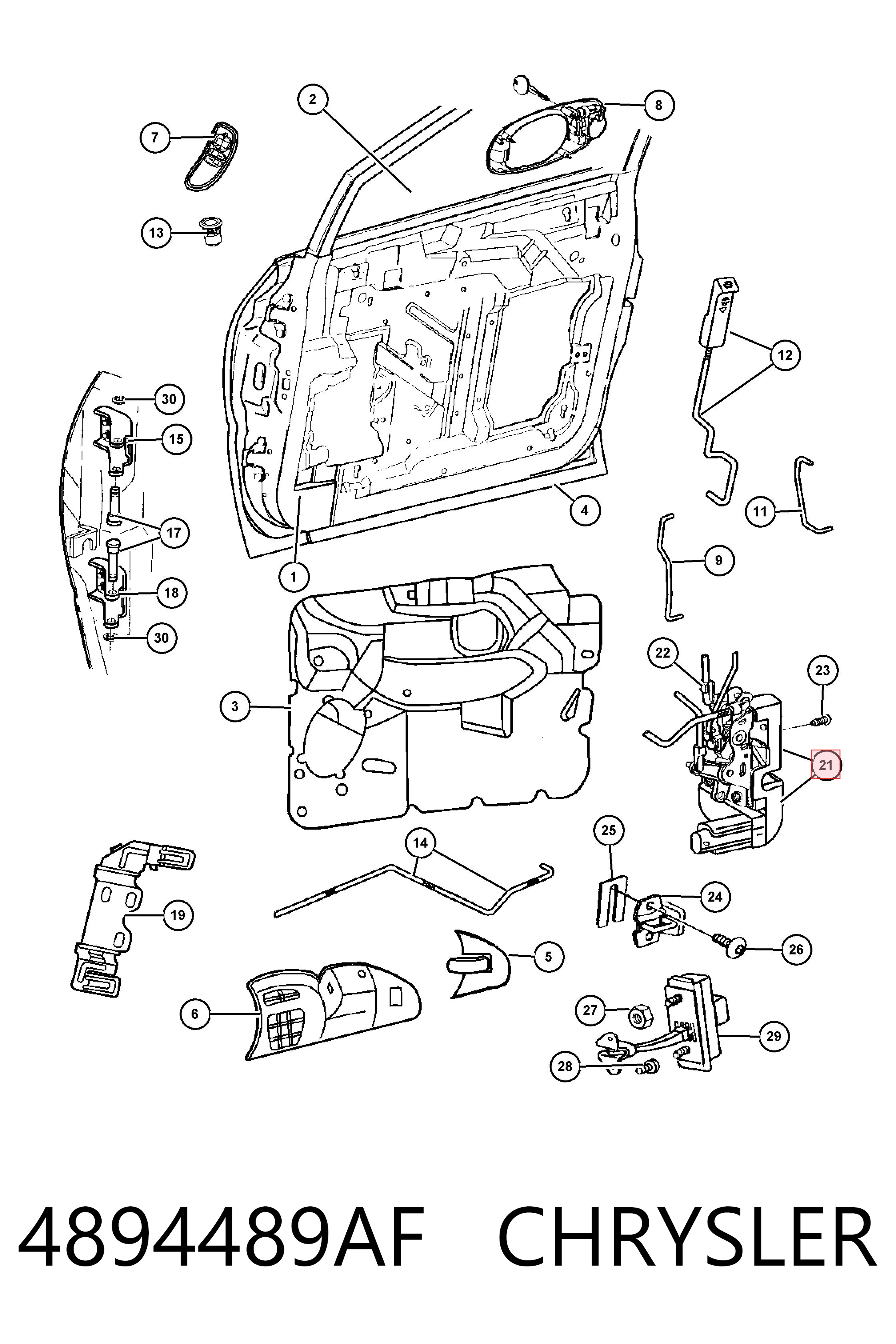  Cerradura Chrysler Voyager 3