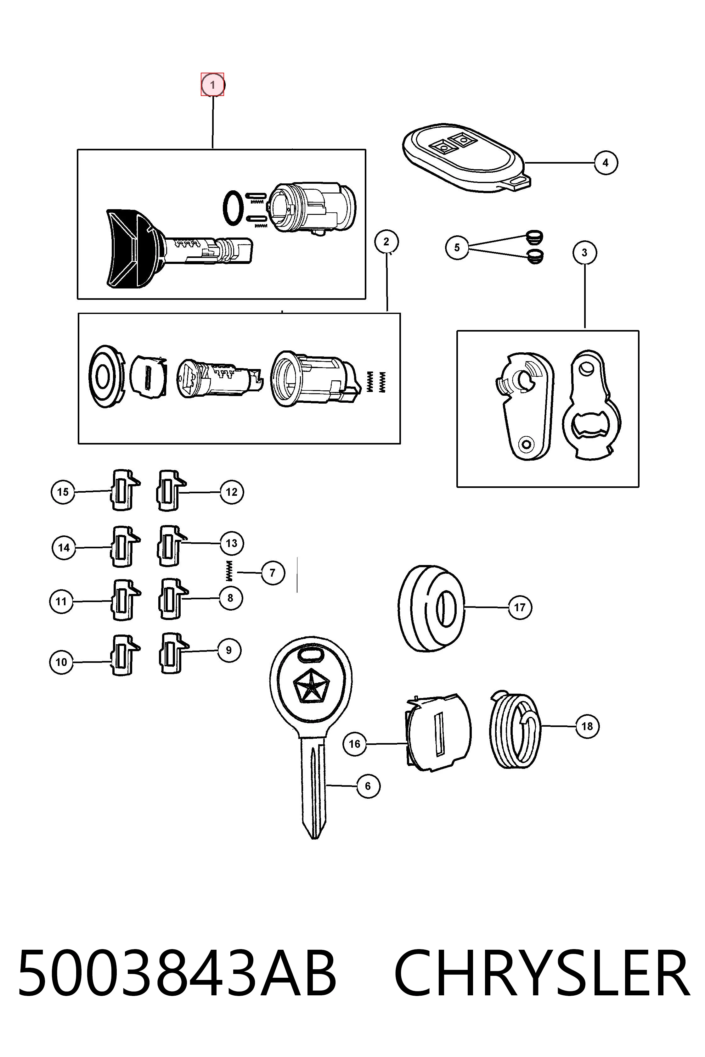 Conmutador de encendido para Chrysler Voyager II GS 