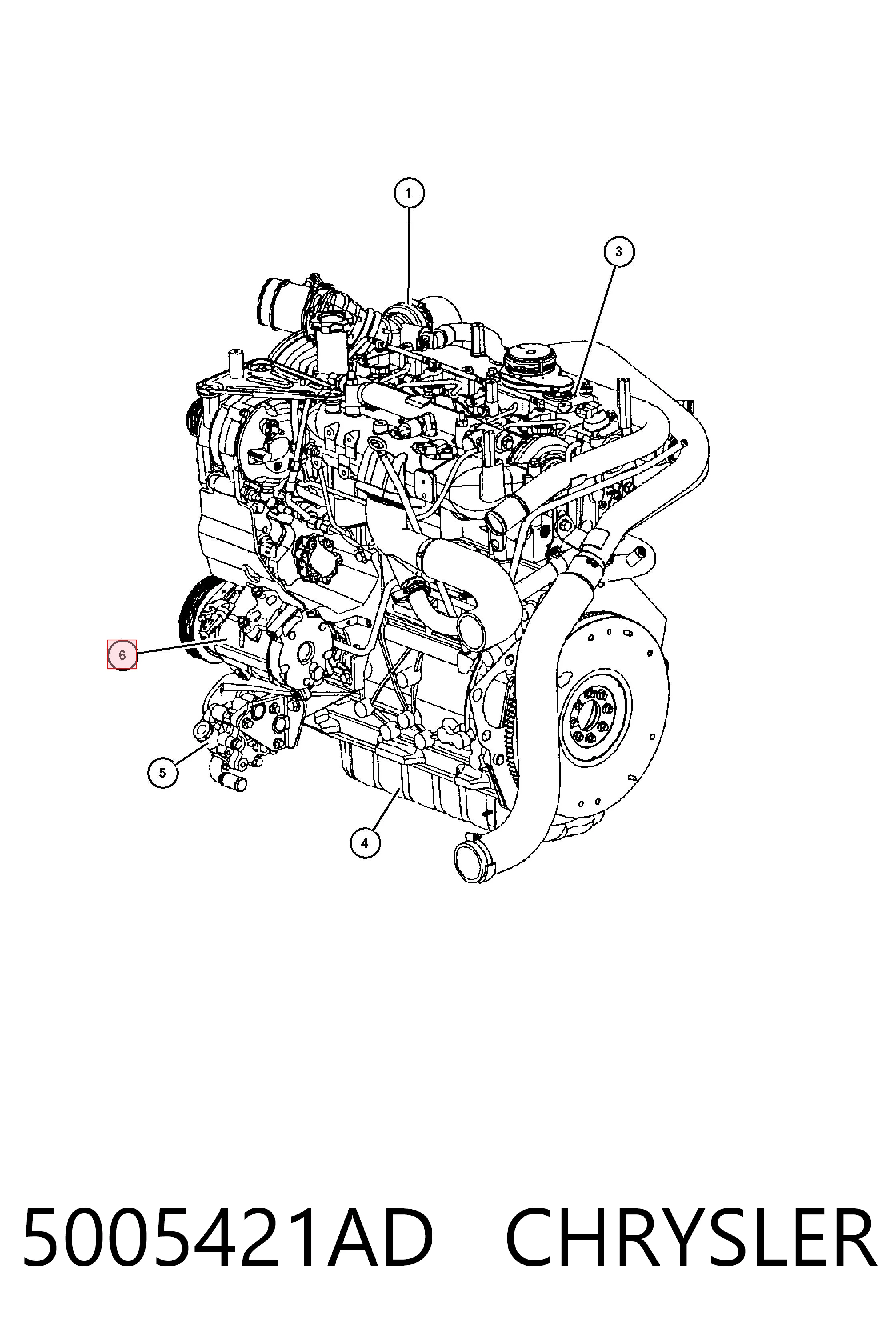 5005421AD Chrysler Compresor climatizador