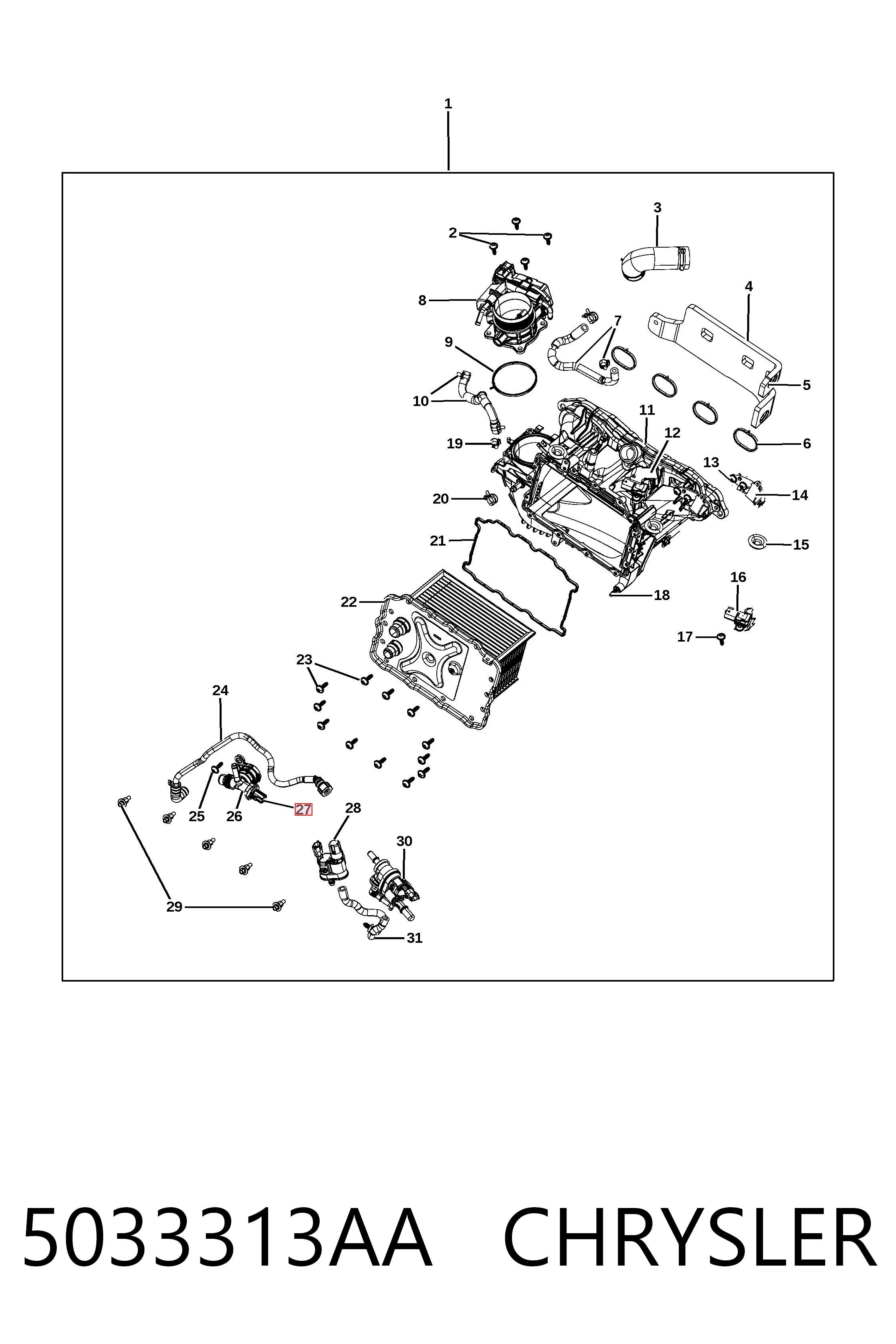 Comprar K05033313AA Fiat/Alfa/Lancia Sensor de temperatura de agua