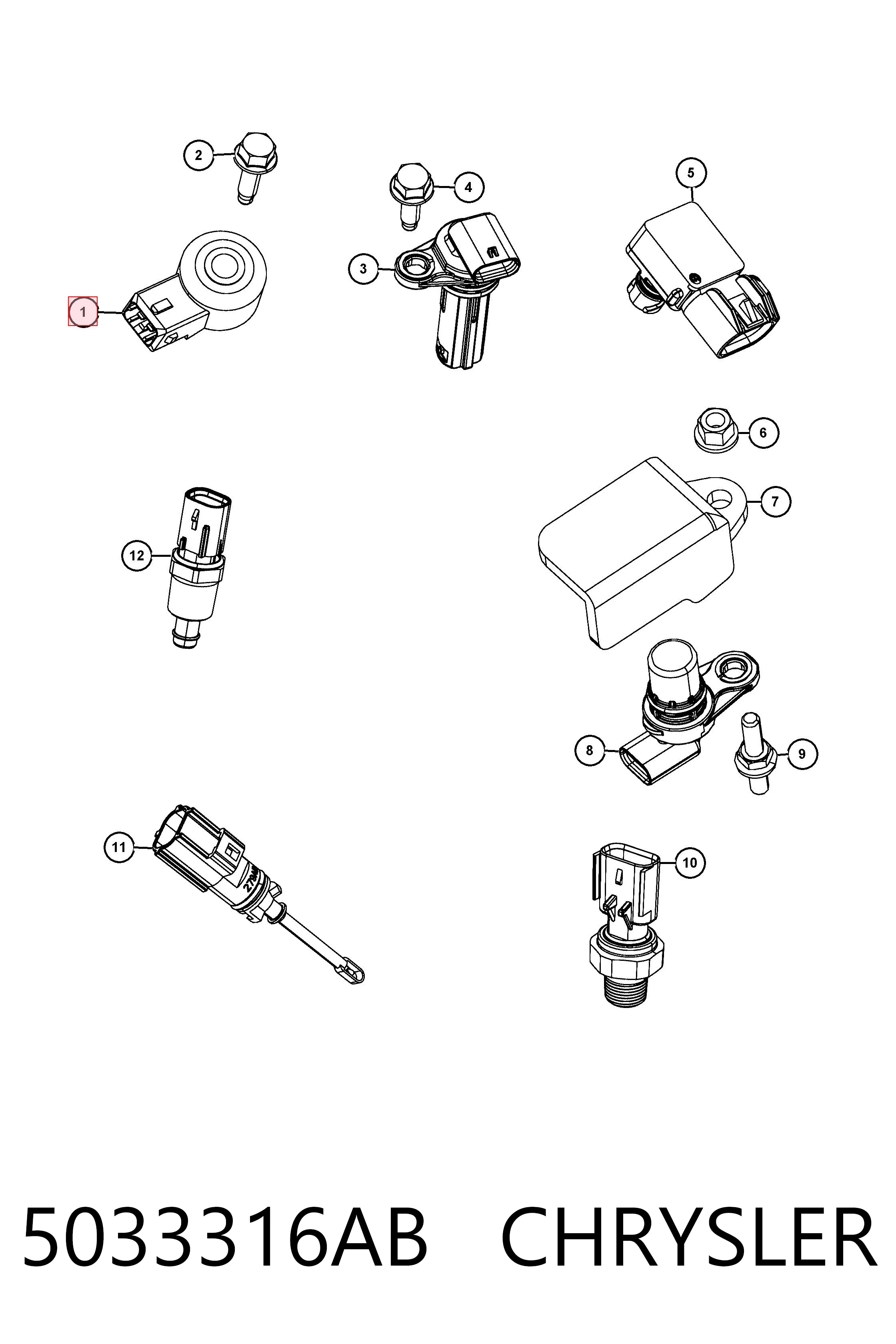  Sensor de detonacion Jeep Patriot 