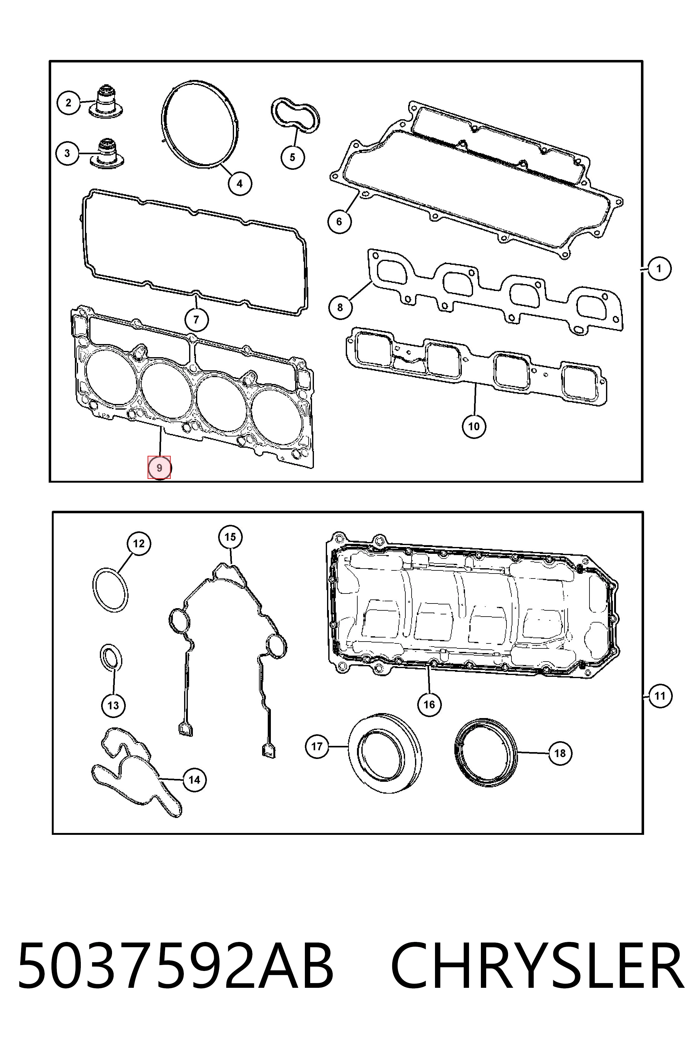 5037592AB Chrysler 