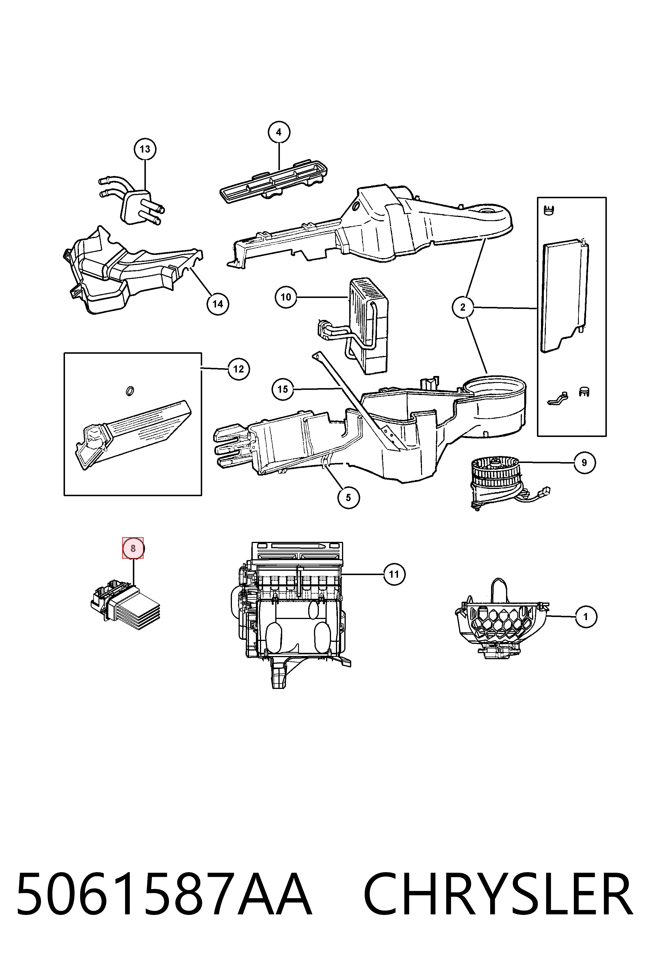 133008001 Depo/Loro/Abakus Resistencia del motor del ventilador del aire acondicionado