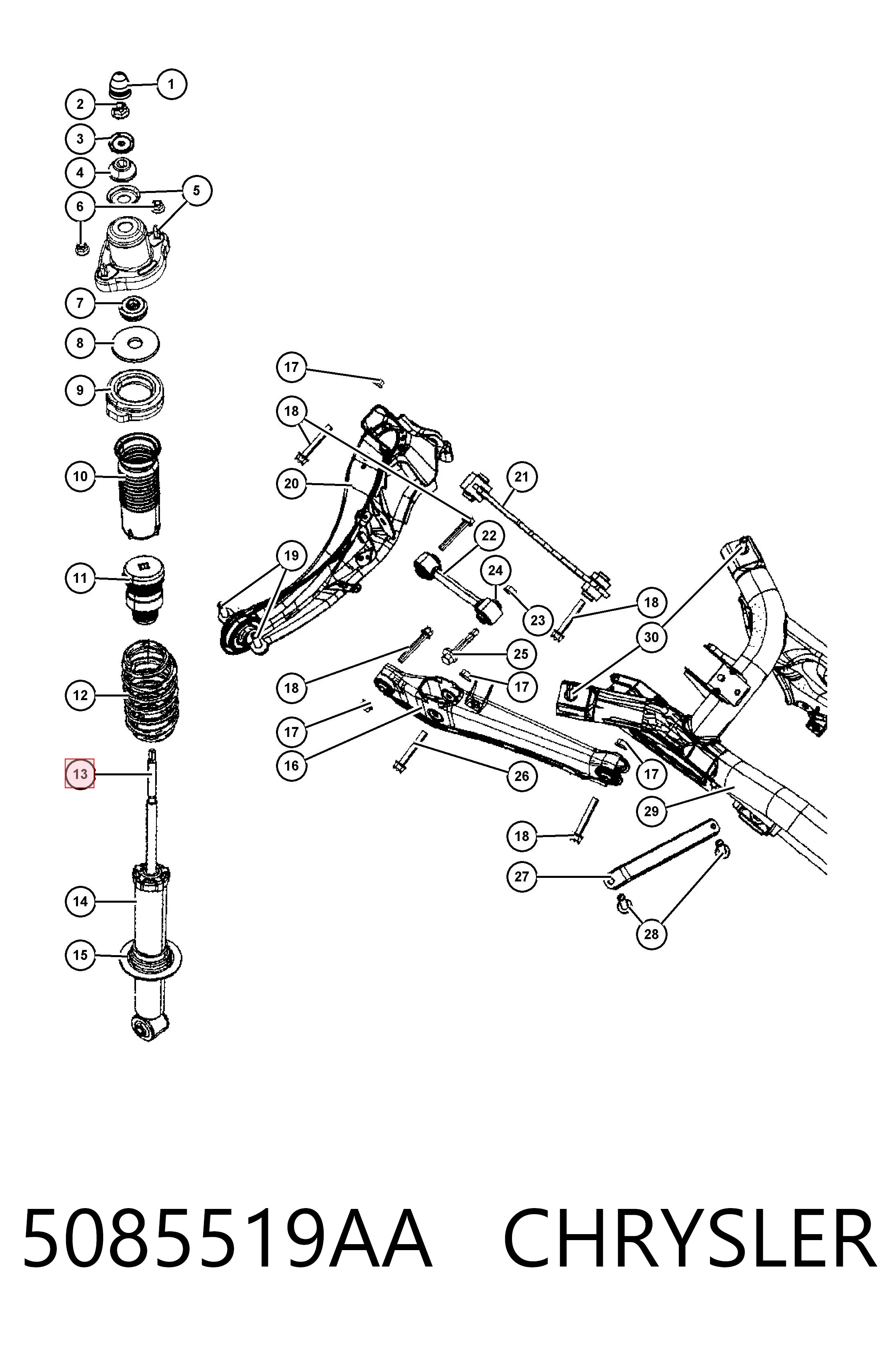5085519AA Chrysler 