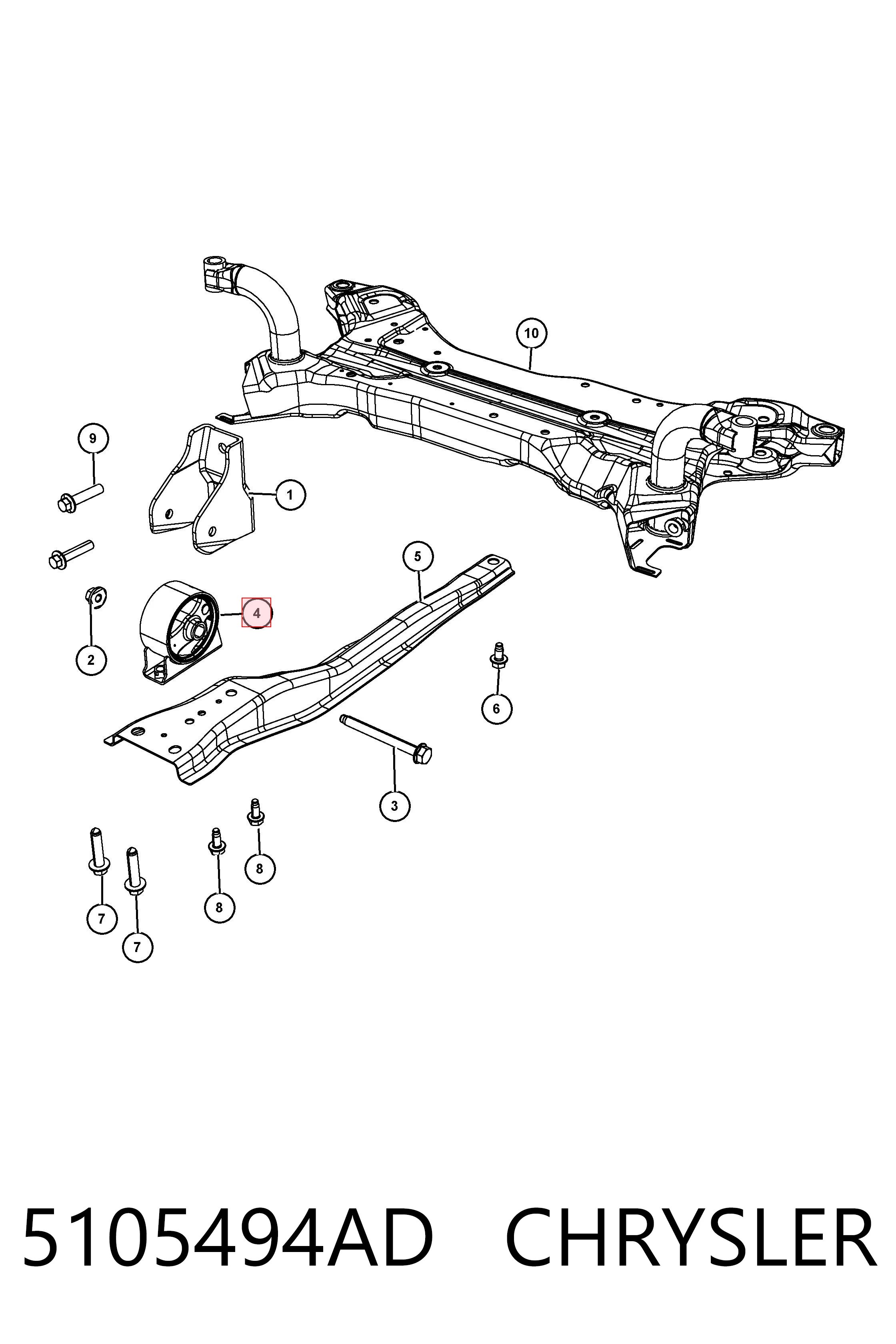 Soporte de motor delantero Jeep Patriot SUV (2007 - 2017) precio, desde 22,01 EUR