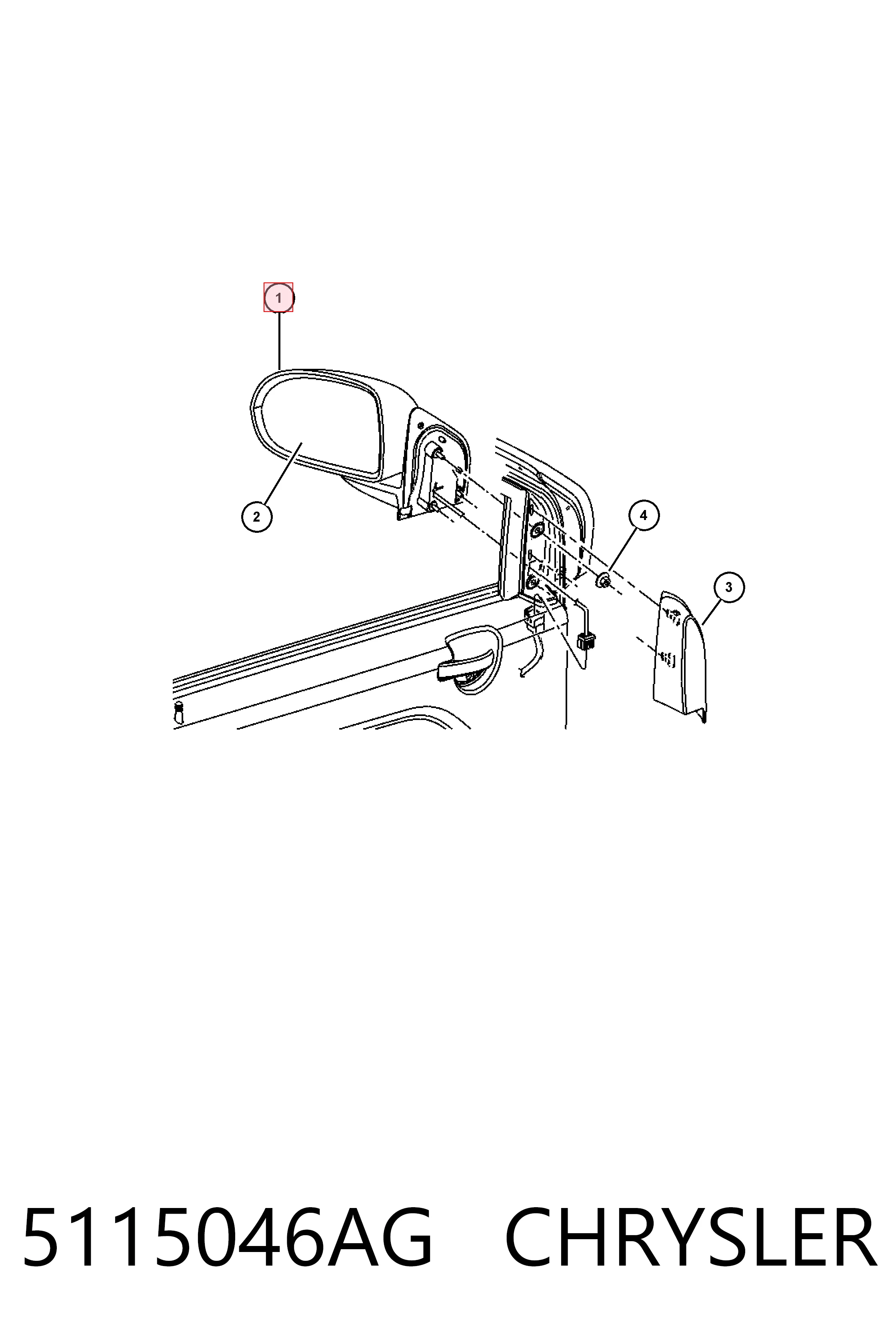 Espejo retrovisor derecho Fiat/Alfa/Lancia K05115046AK precio, desde 81,95 EUR